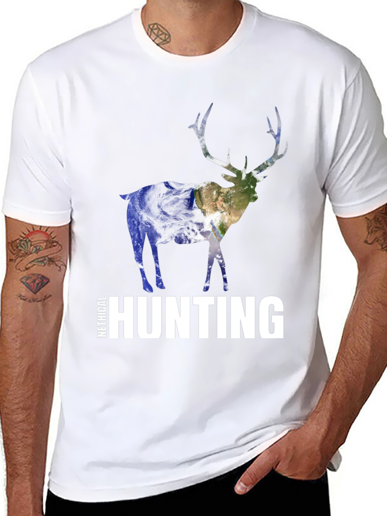 Ethical Hunting T-Shirt - Earth Design