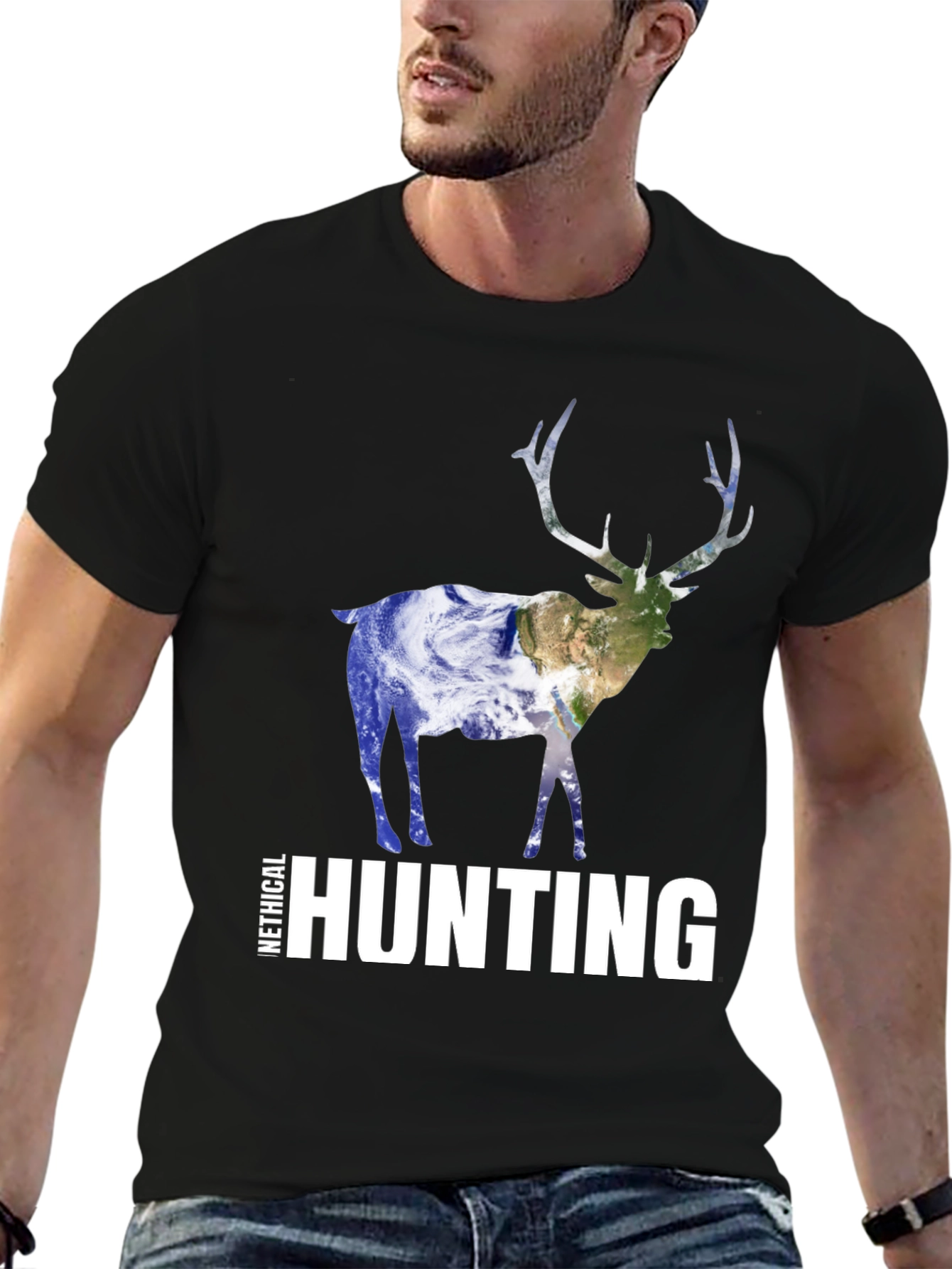 Ethical Hunting T-Shirt - Earth Design