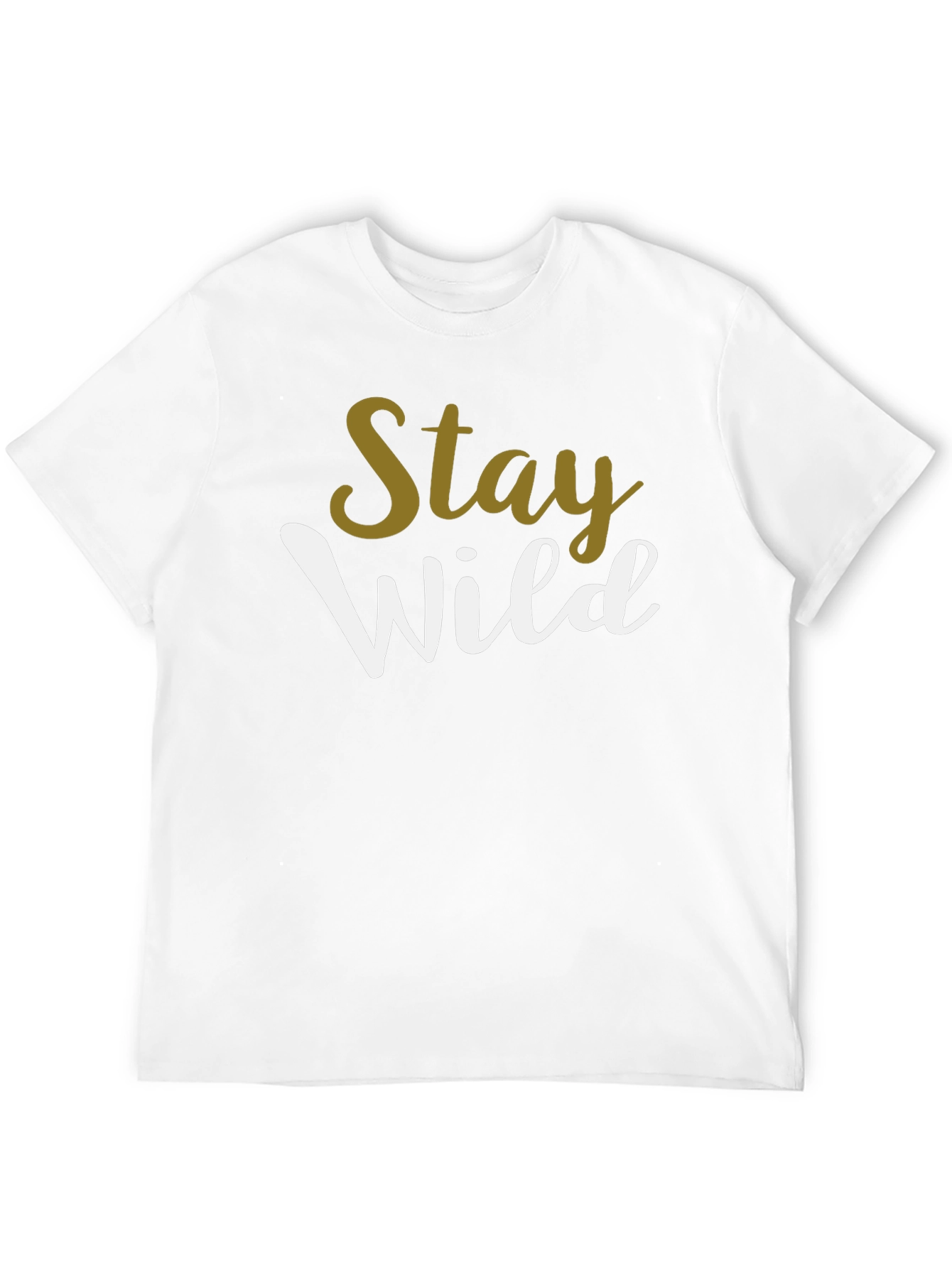 Stay Wild Graphic Print Black T-Shirt