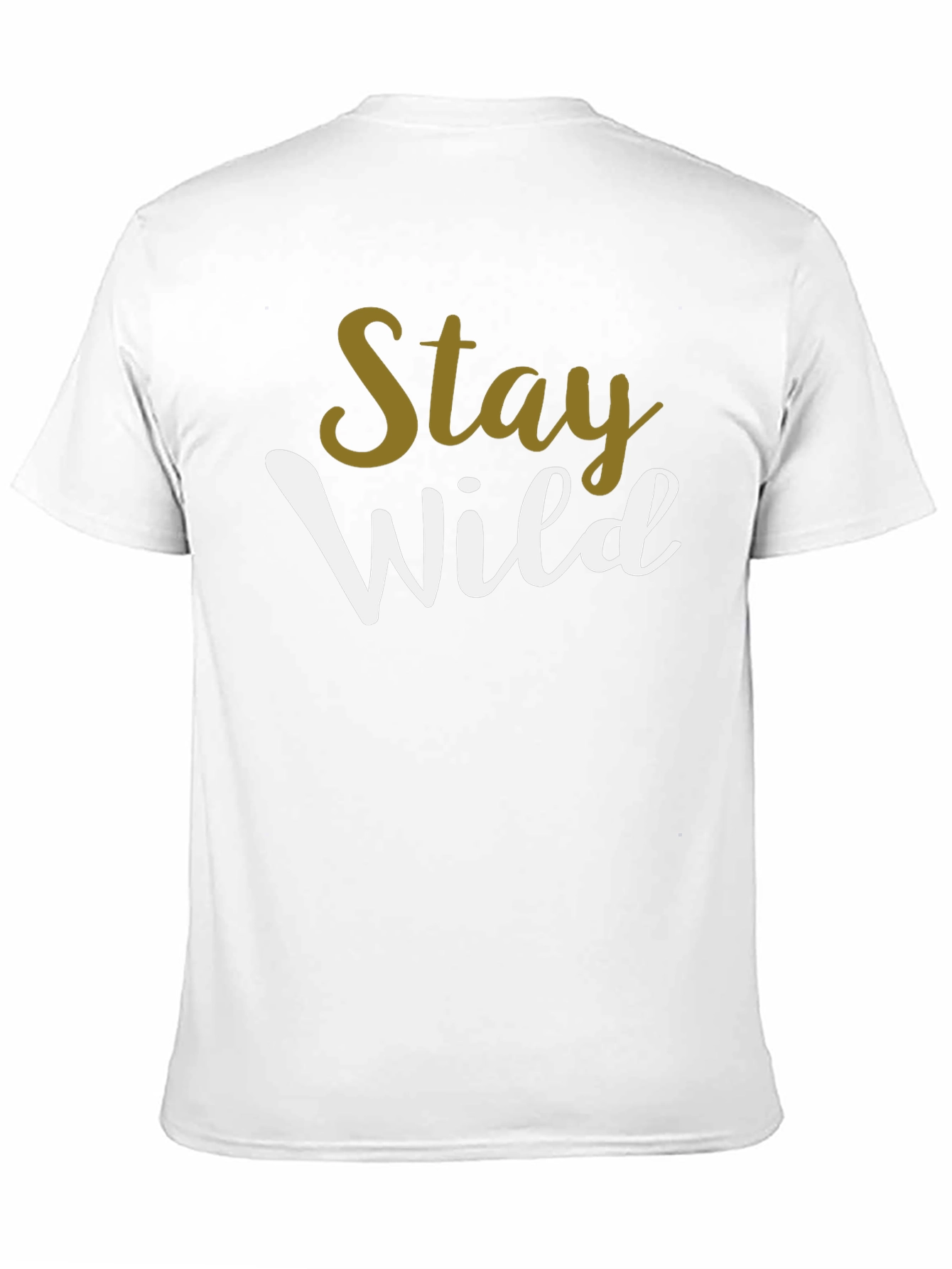 Stay Wild Graphic Print Black T-Shirt