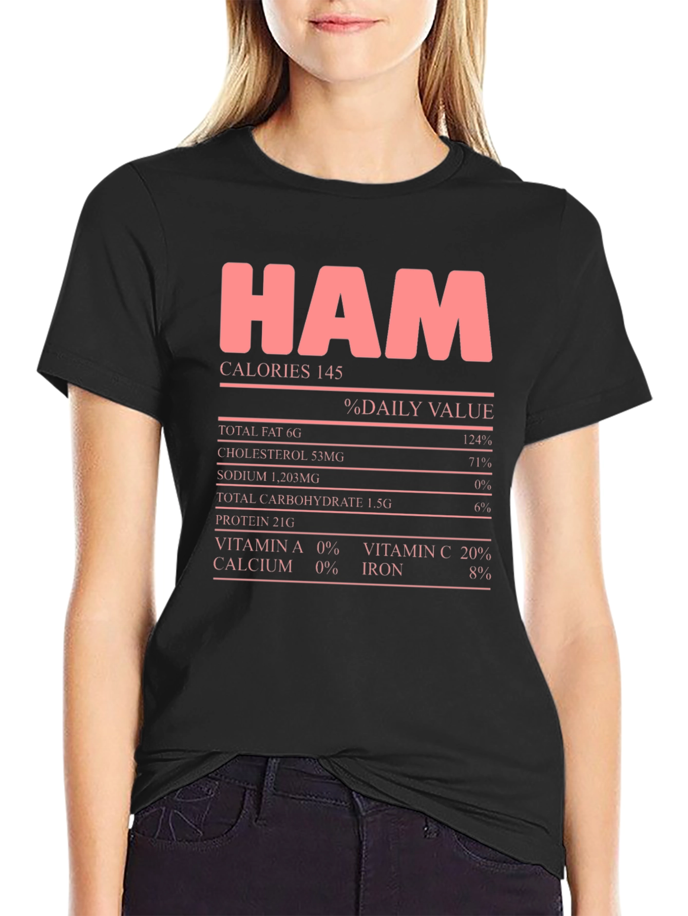 Ham Nutrition Facts Graphic Tee