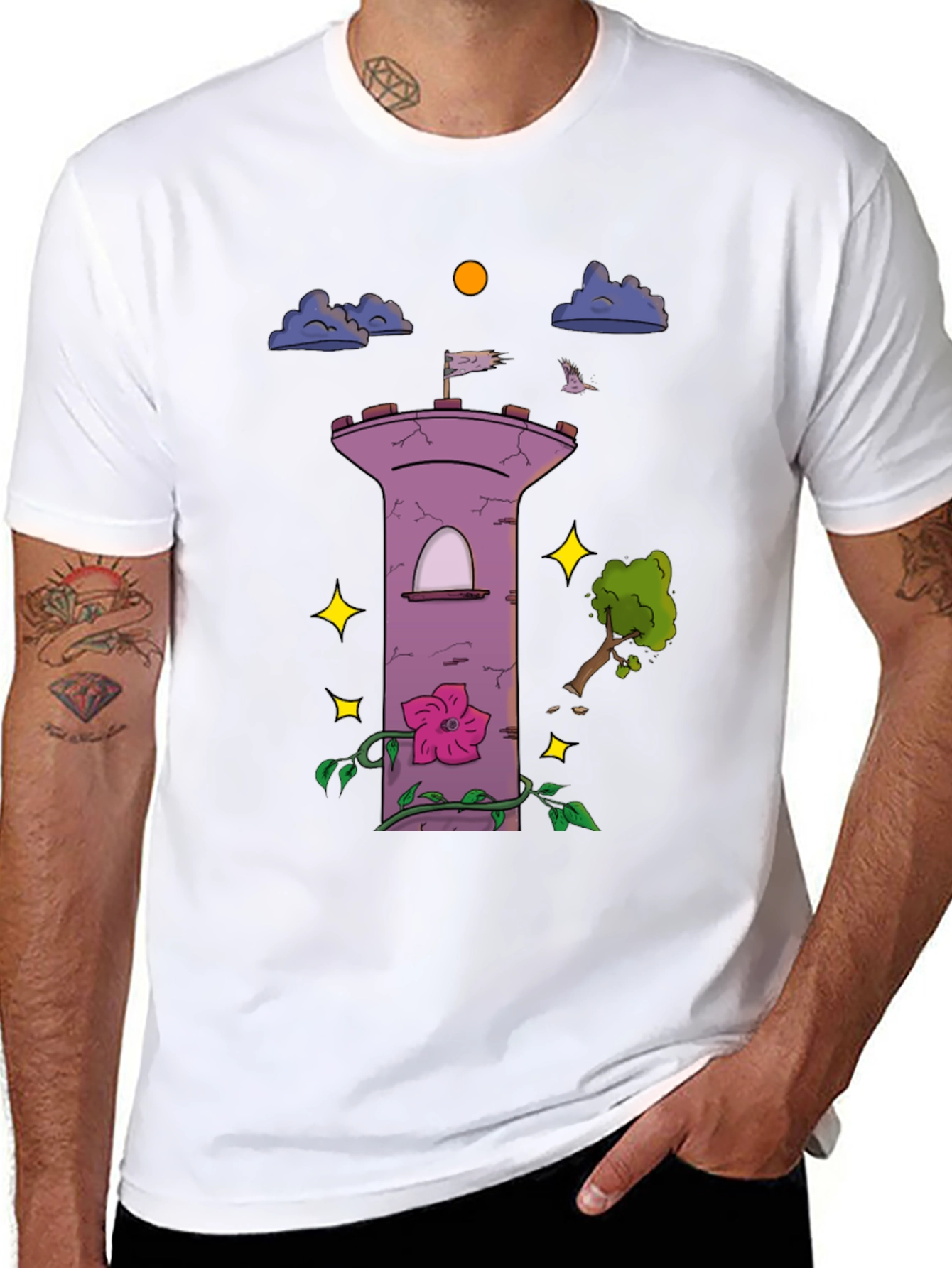 Enchanted Tower Graphic T-Shirt