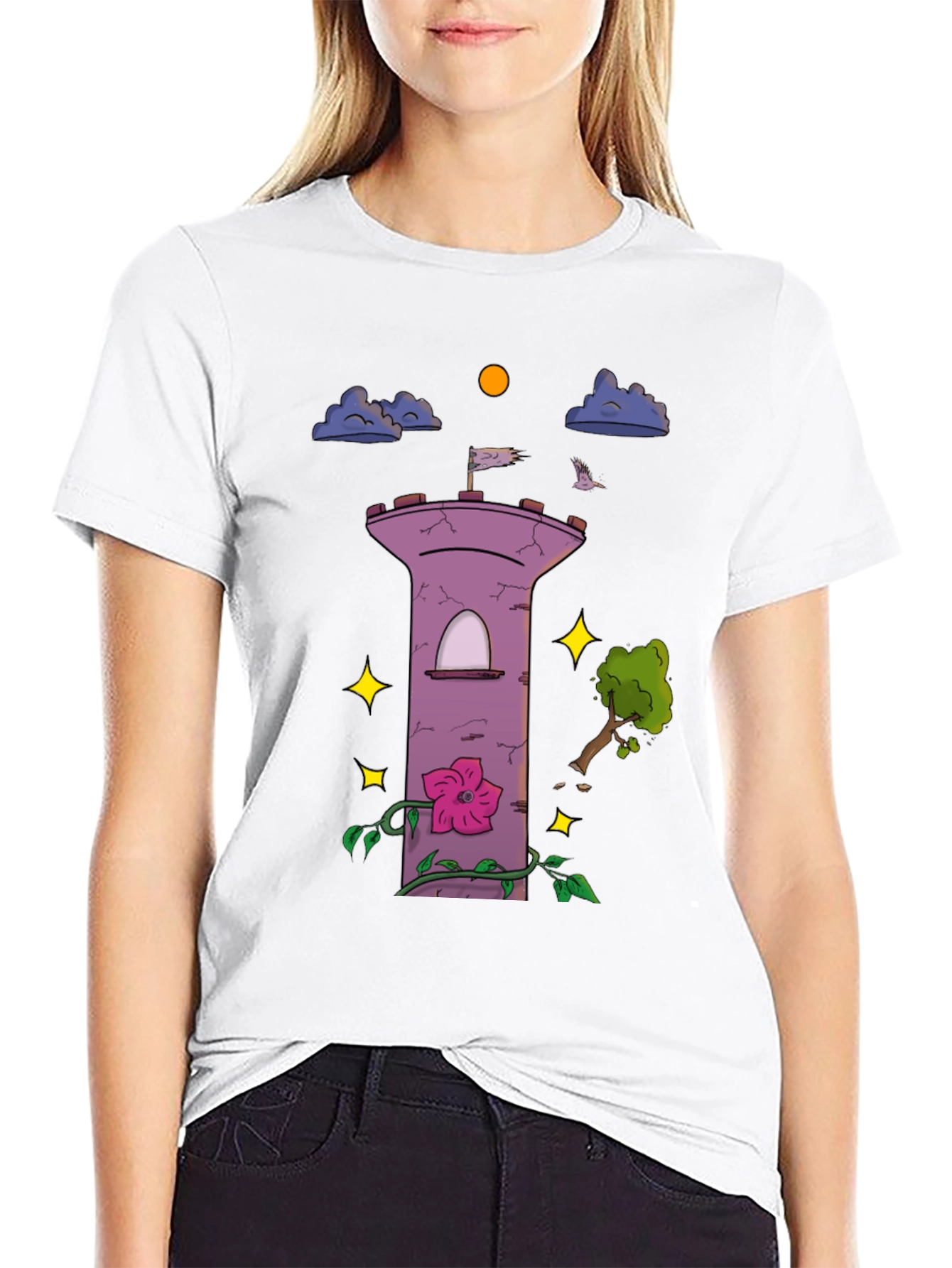 Enchanted Tower Graphic T-Shirt