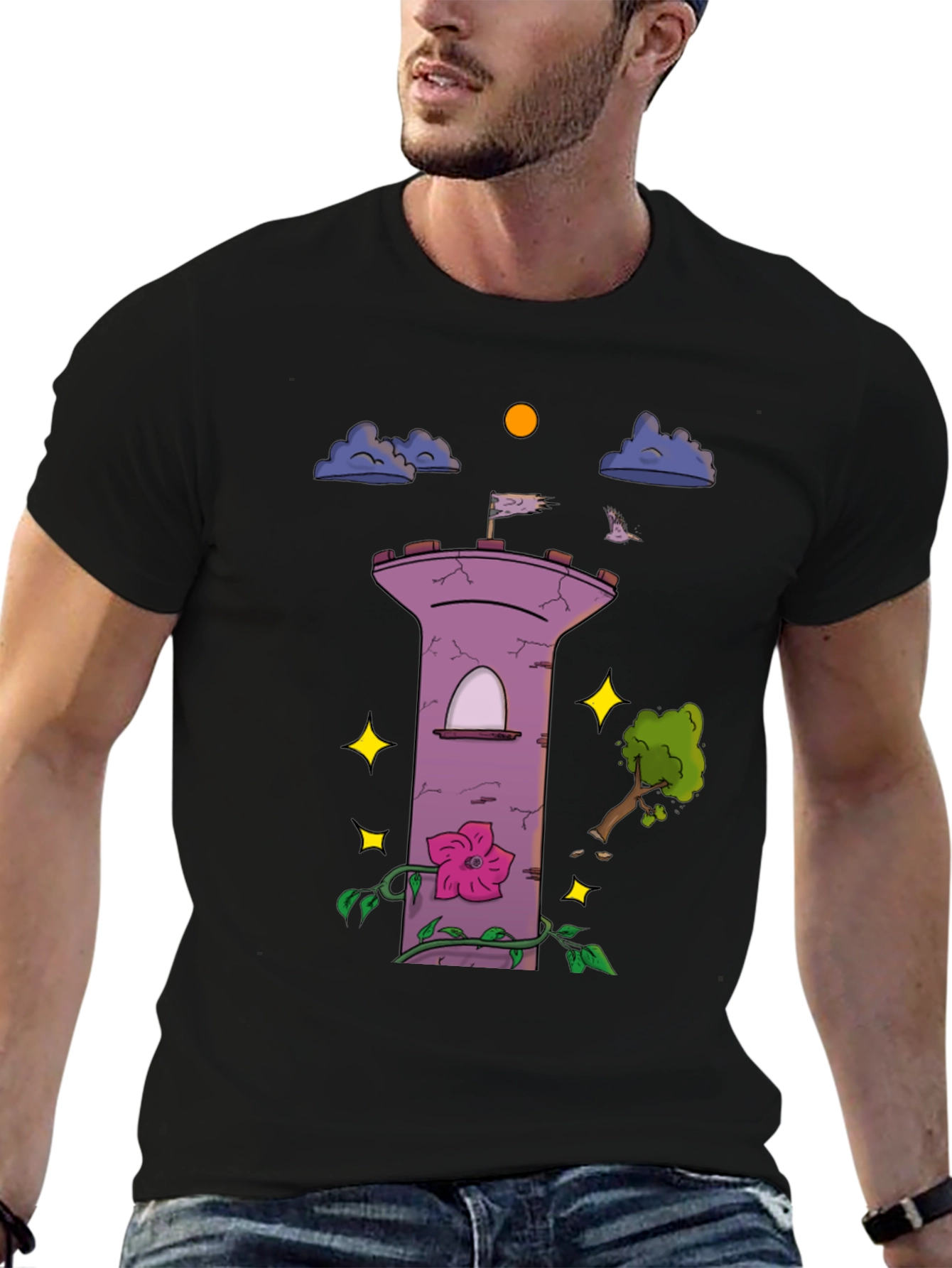 Enchanted Tower Graphic T-Shirt