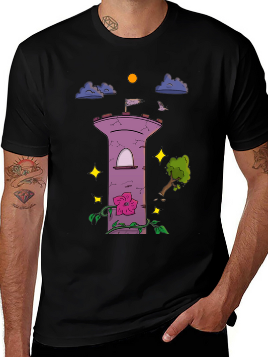 Enchanted Tower Graphic T-Shirt