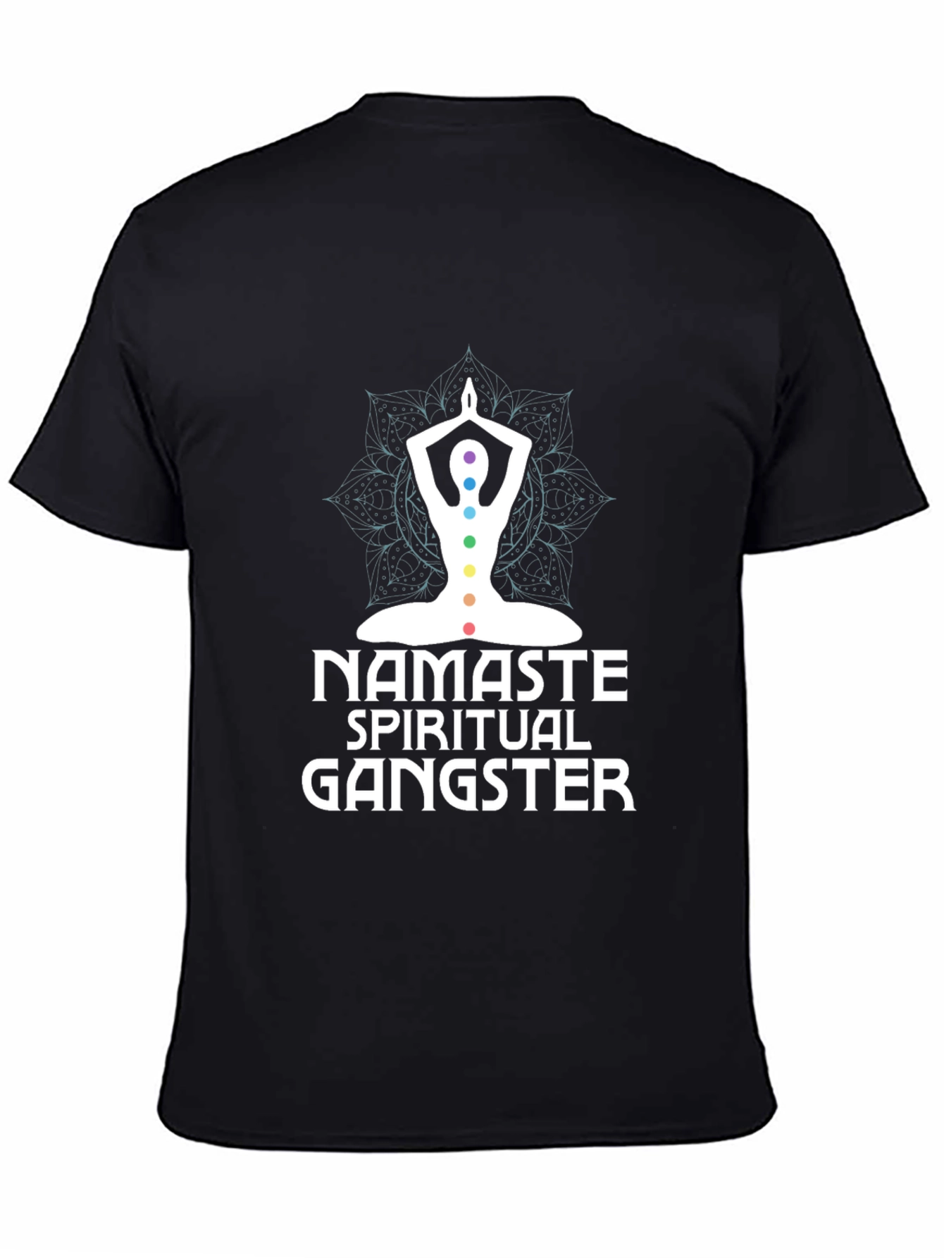 Namaste Spiritual Gangster Black Graphic Tee