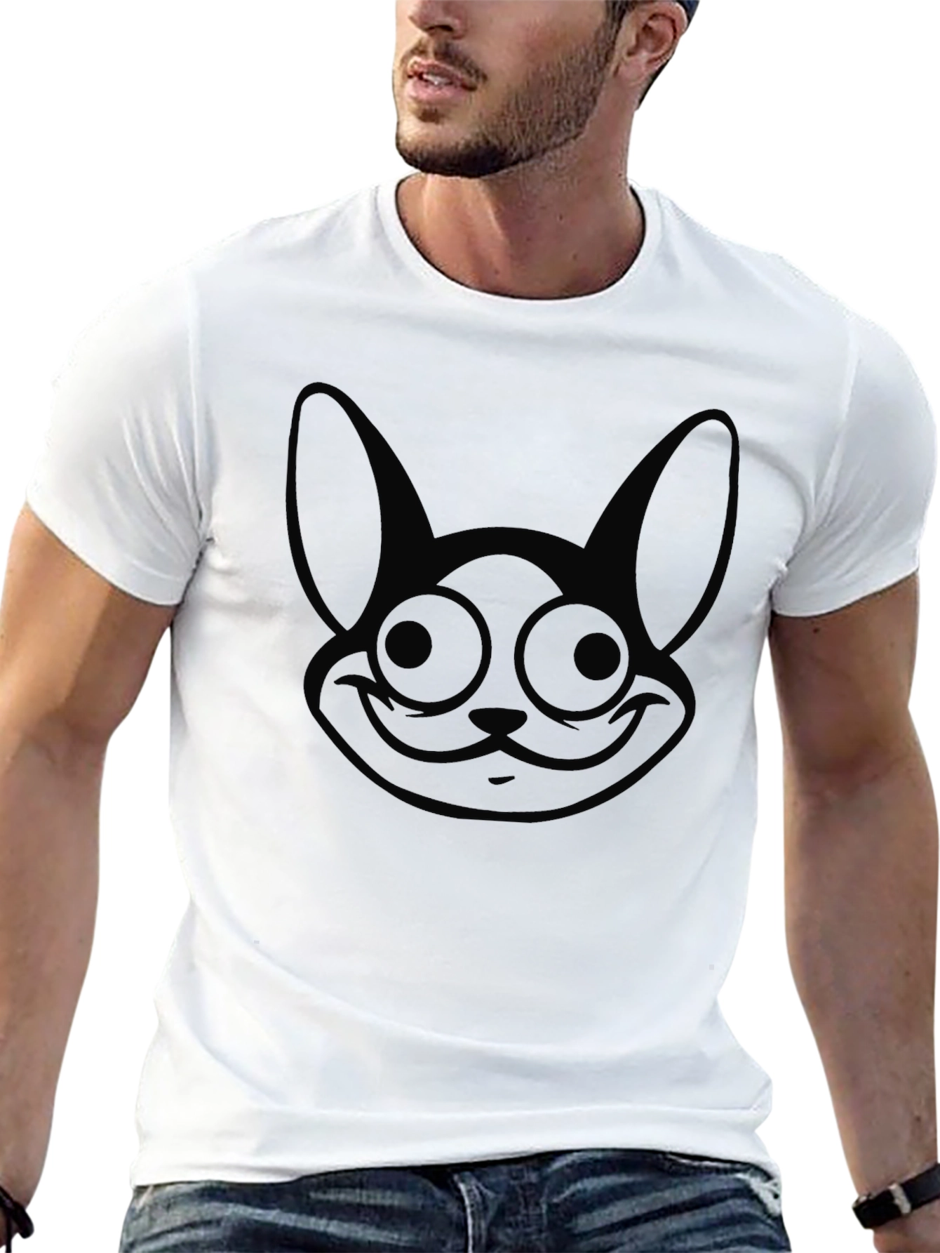 Black Rabbit Graphic Tee - Unisex Casual T-Shirt