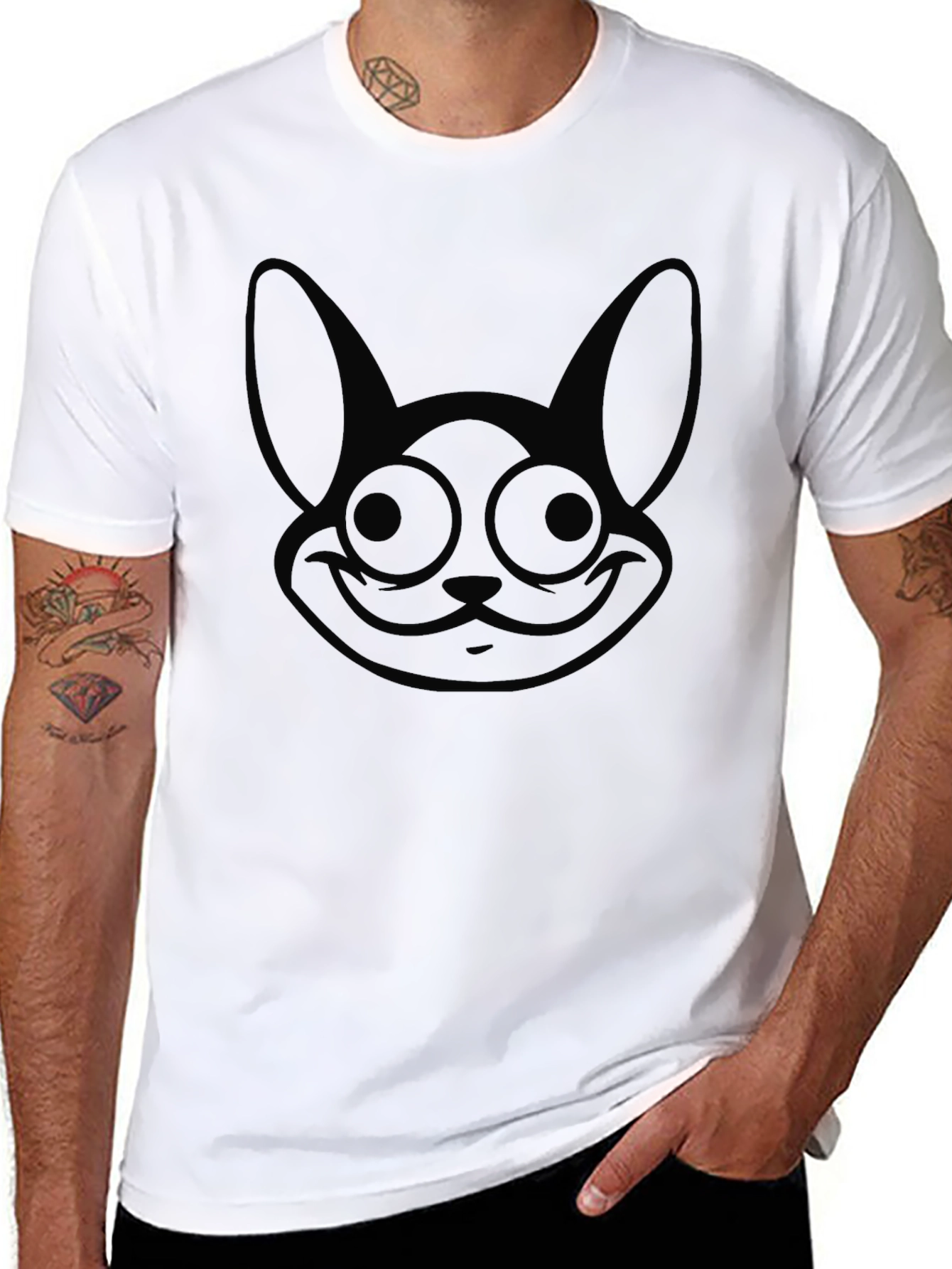 Black Rabbit Graphic Tee - Unisex Casual T-Shirt