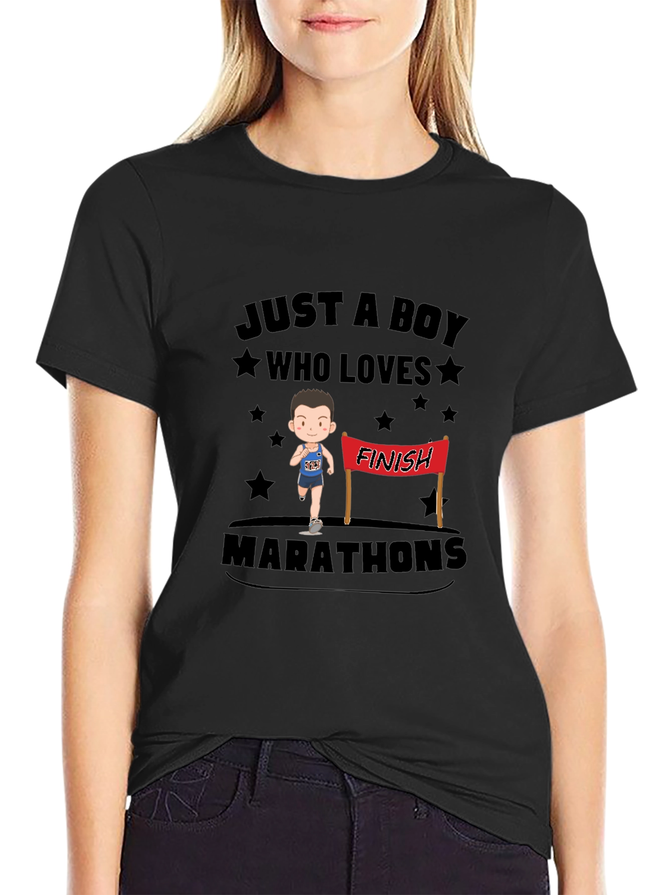 Boy Who Loves Marathons T-Shirt