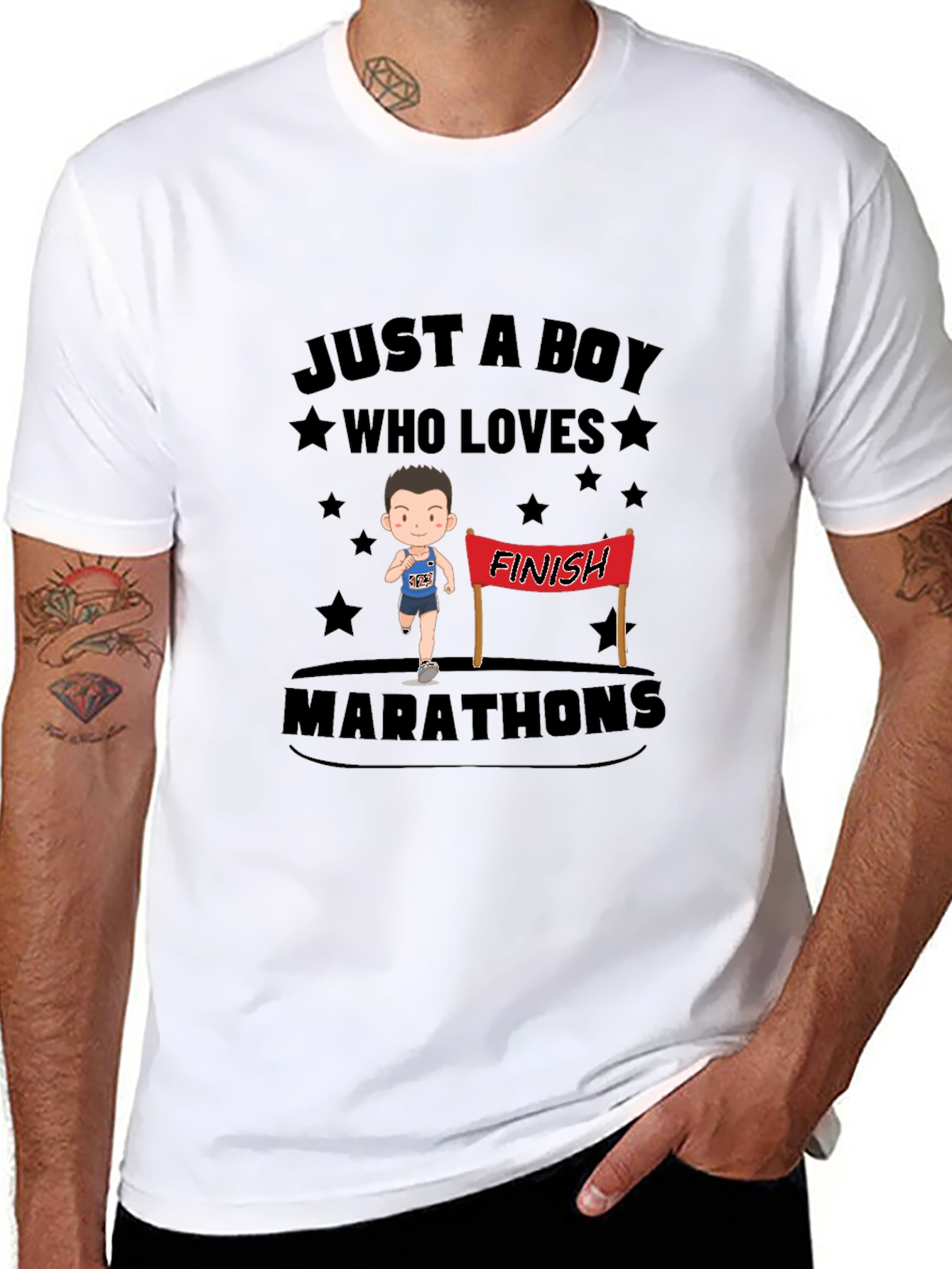 Boy Who Loves Marathons T-Shirt