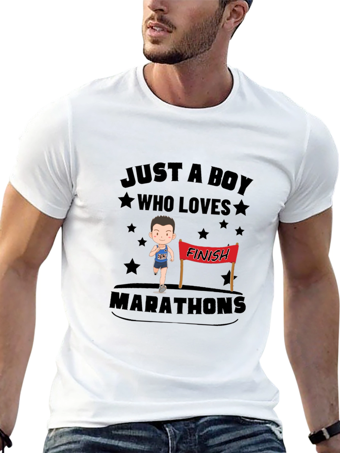 Boy Who Loves Marathons T-Shirt