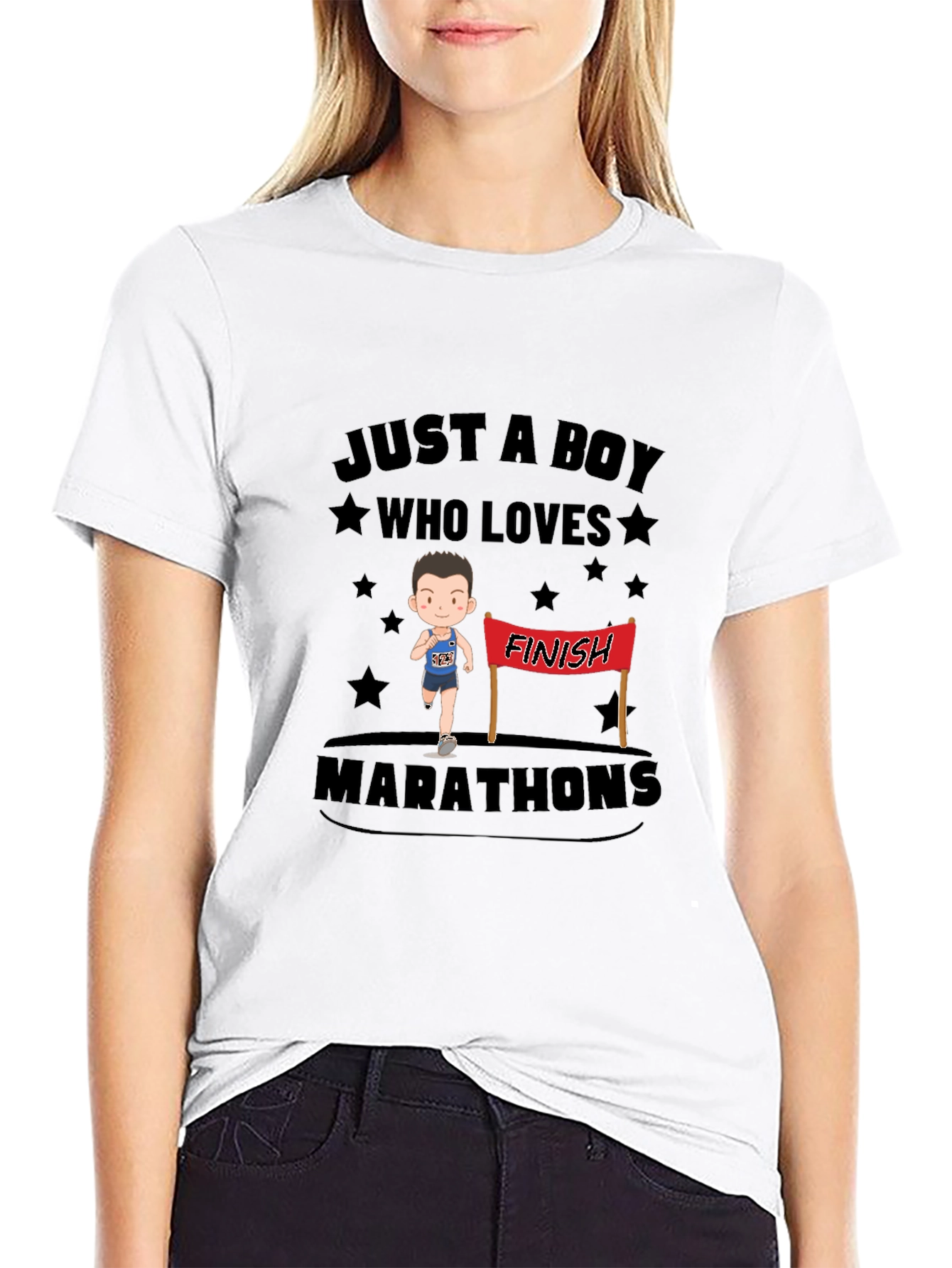 Boy Who Loves Marathons T-Shirt