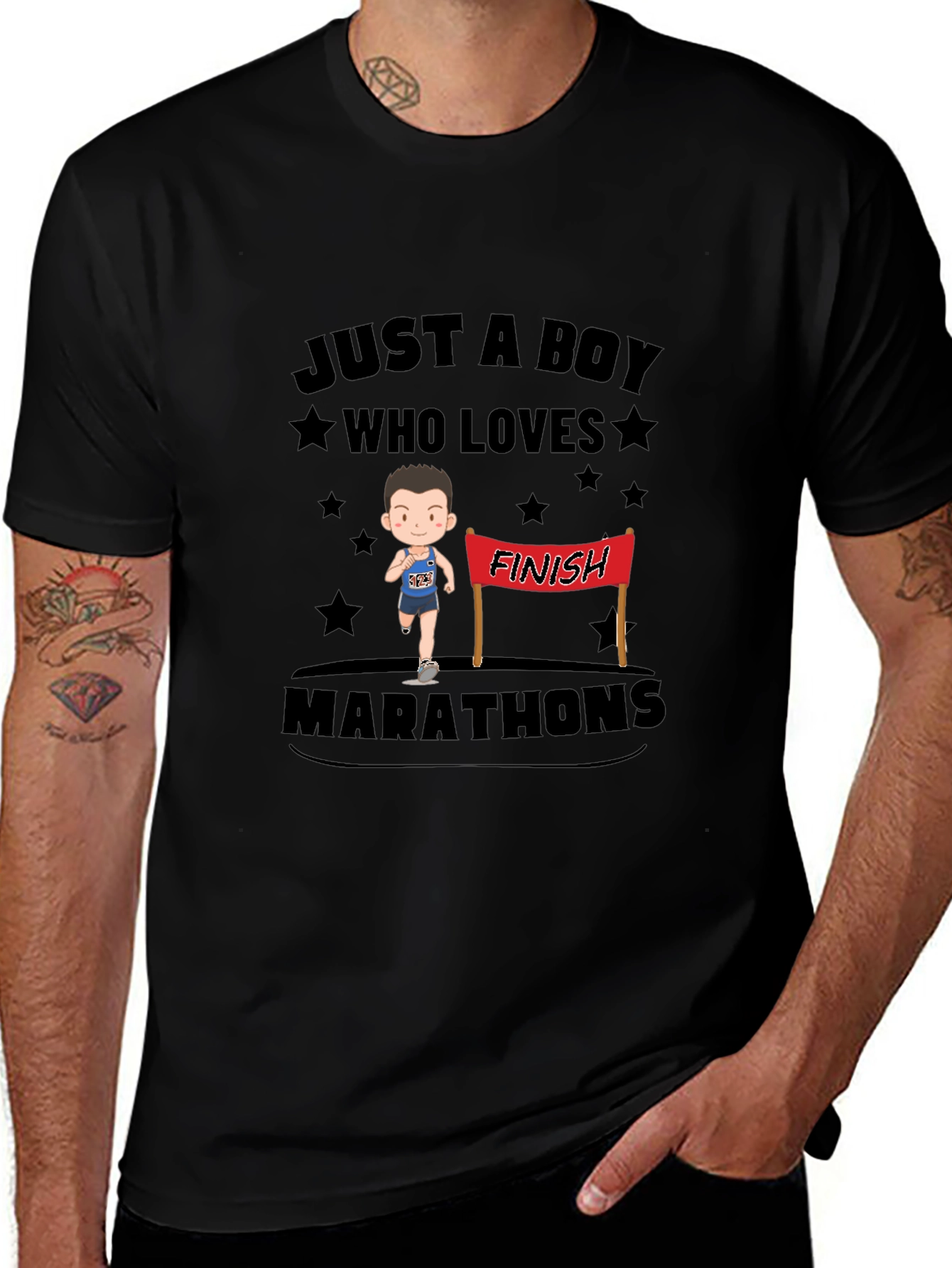 Boy Who Loves Marathons T-Shirt