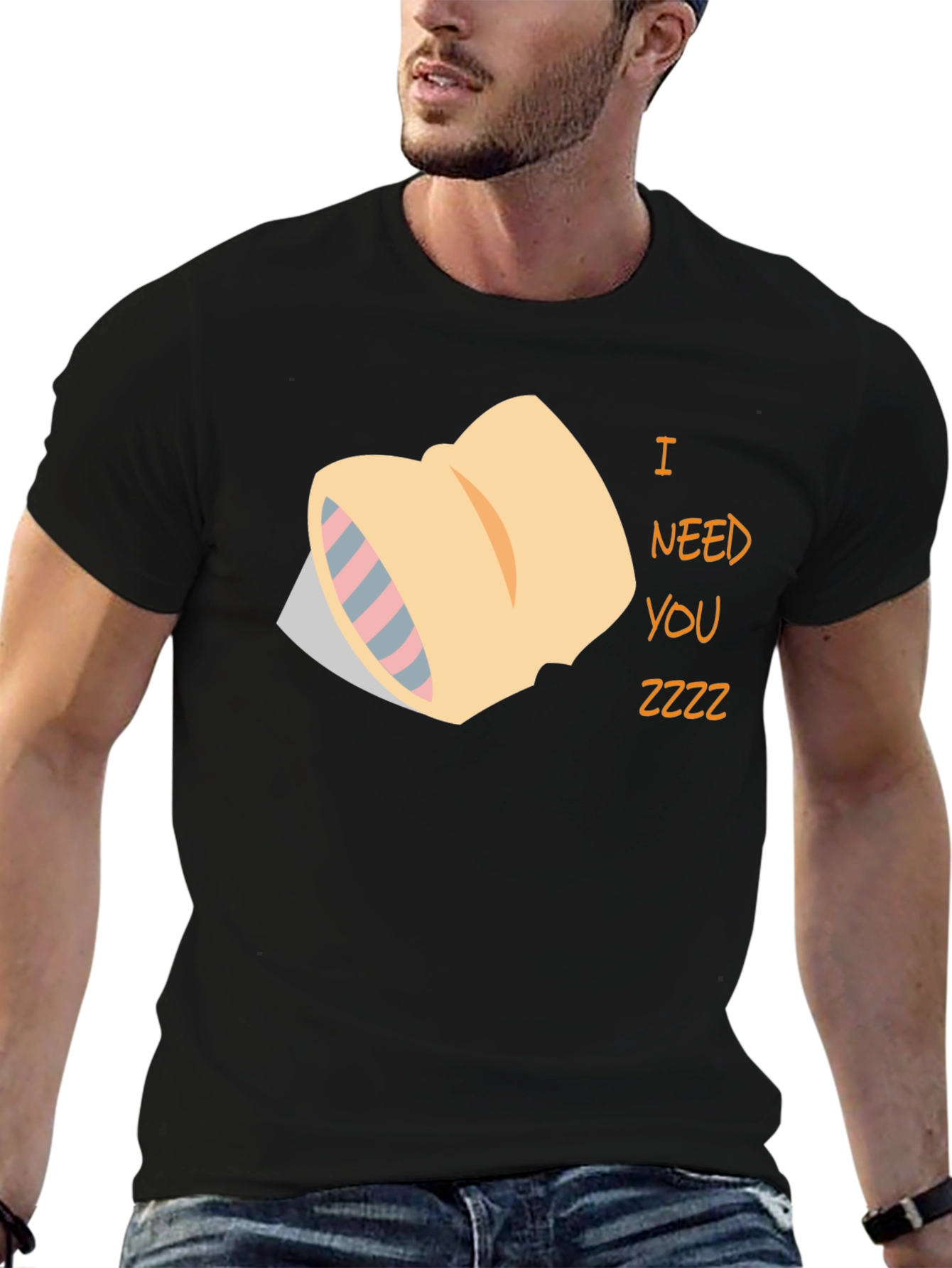 Sleepy Pillow T-Shirt - I Need You Zzzz