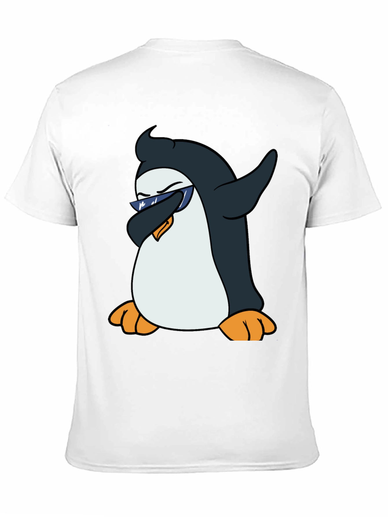Dabbing Penguin Graphic Tee - Cool Black T-Shirt