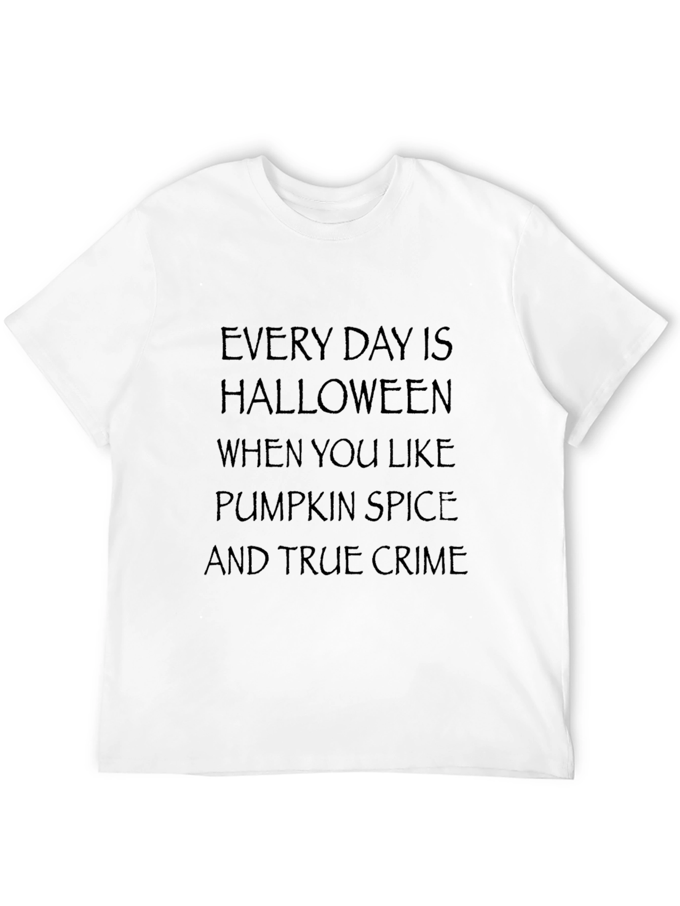 Halloween Pumpkin Spice True Crime T-Shirt