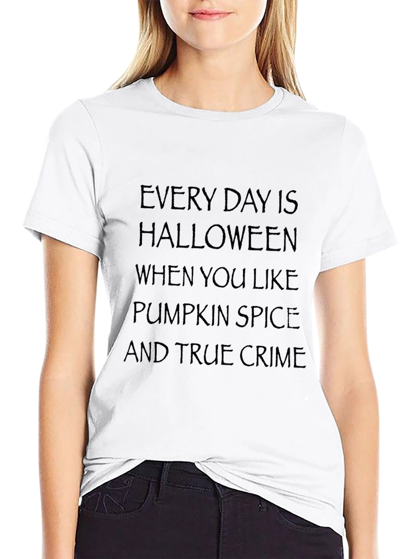 Halloween Pumpkin Spice True Crime T-Shirt