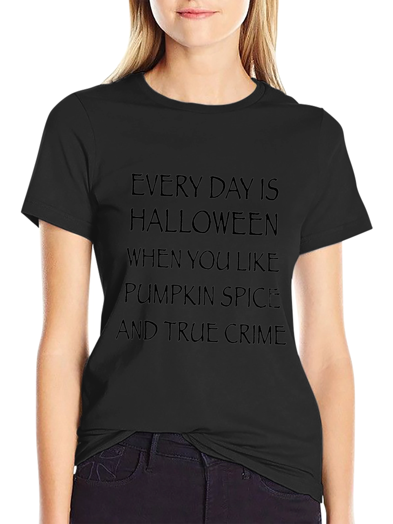 Halloween Pumpkin Spice True Crime T-Shirt