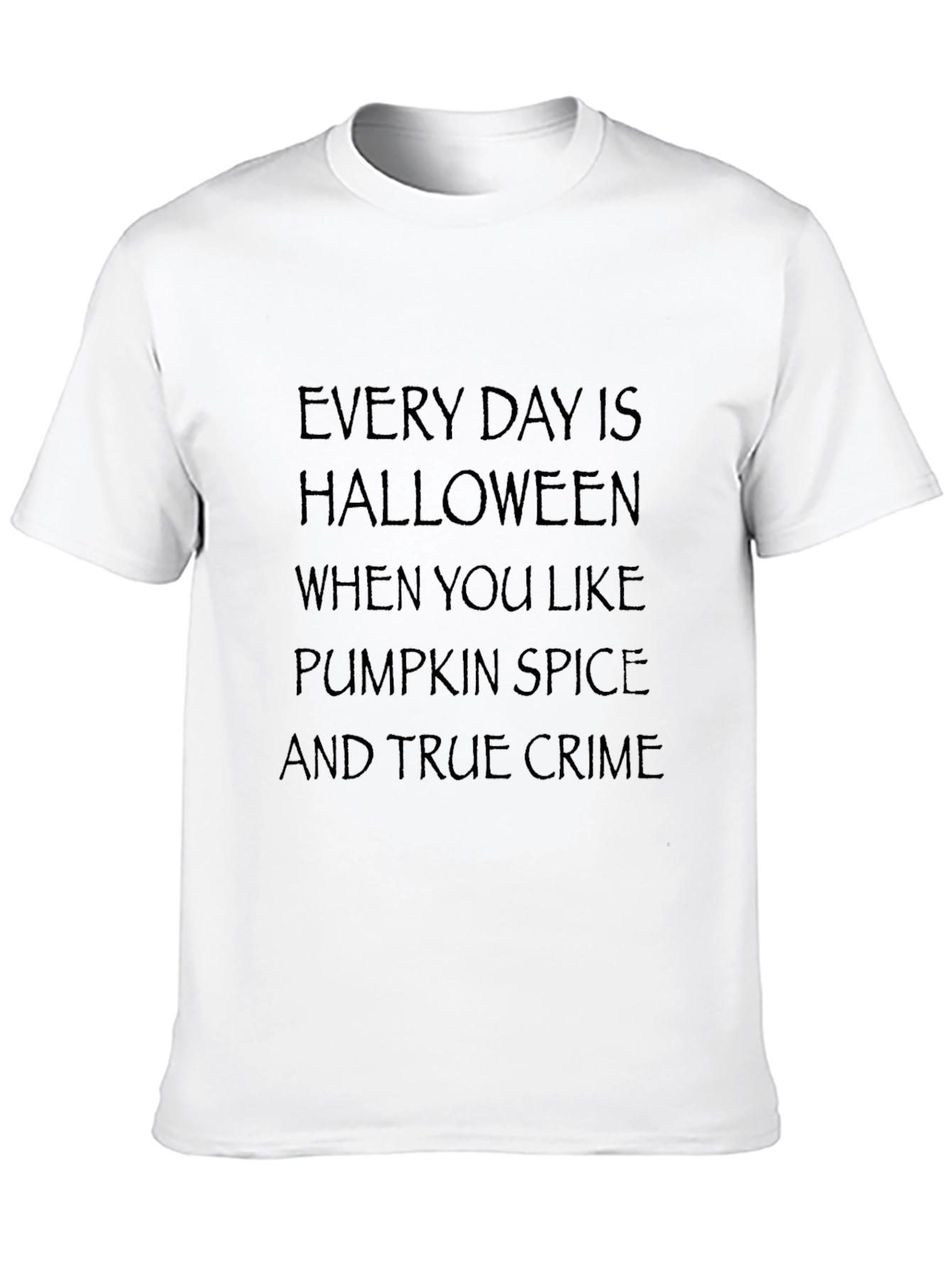 Halloween Pumpkin Spice True Crime T-Shirt