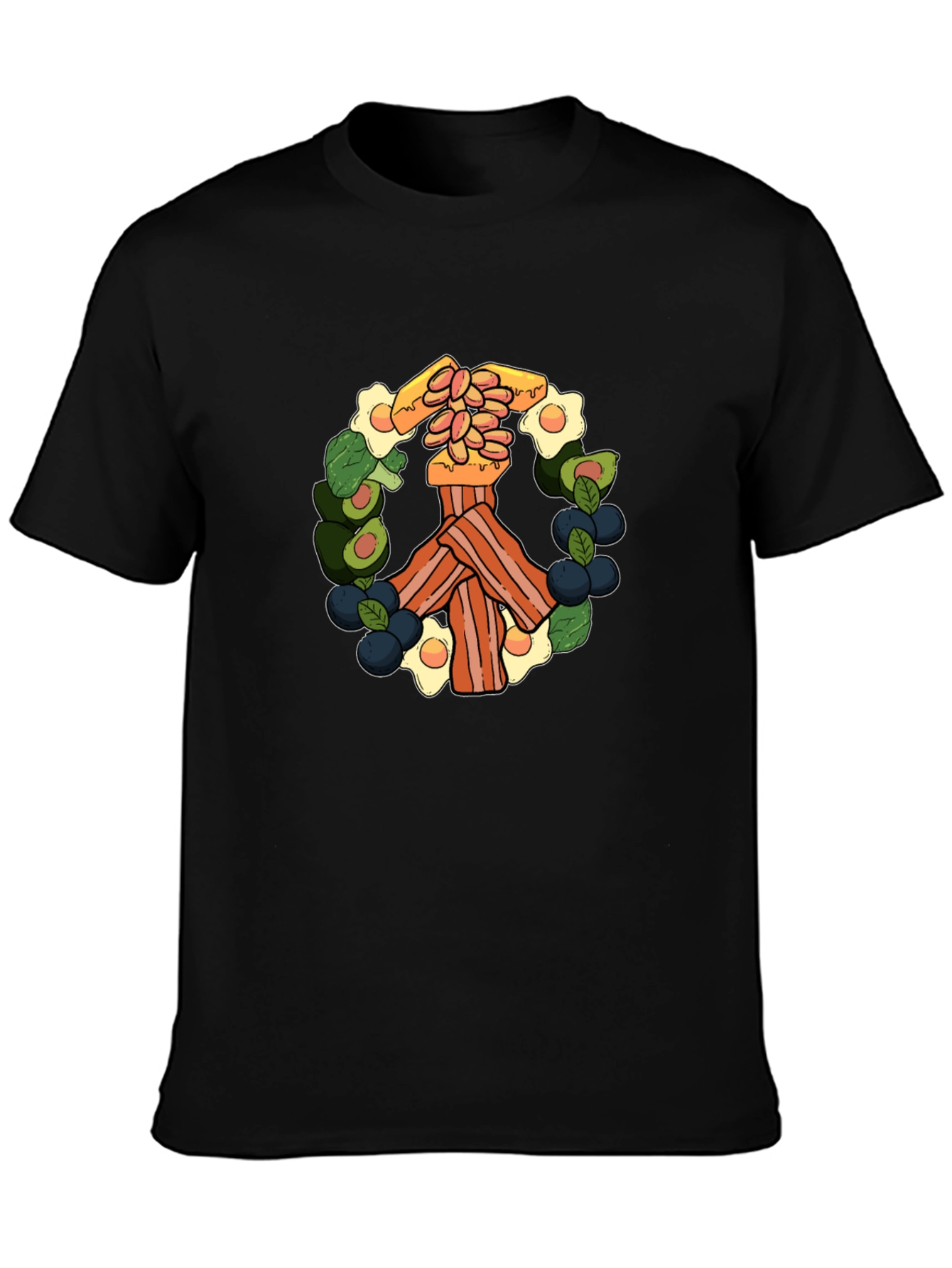 Breakfast Peace Sign T-Shirt - Foodie Tee