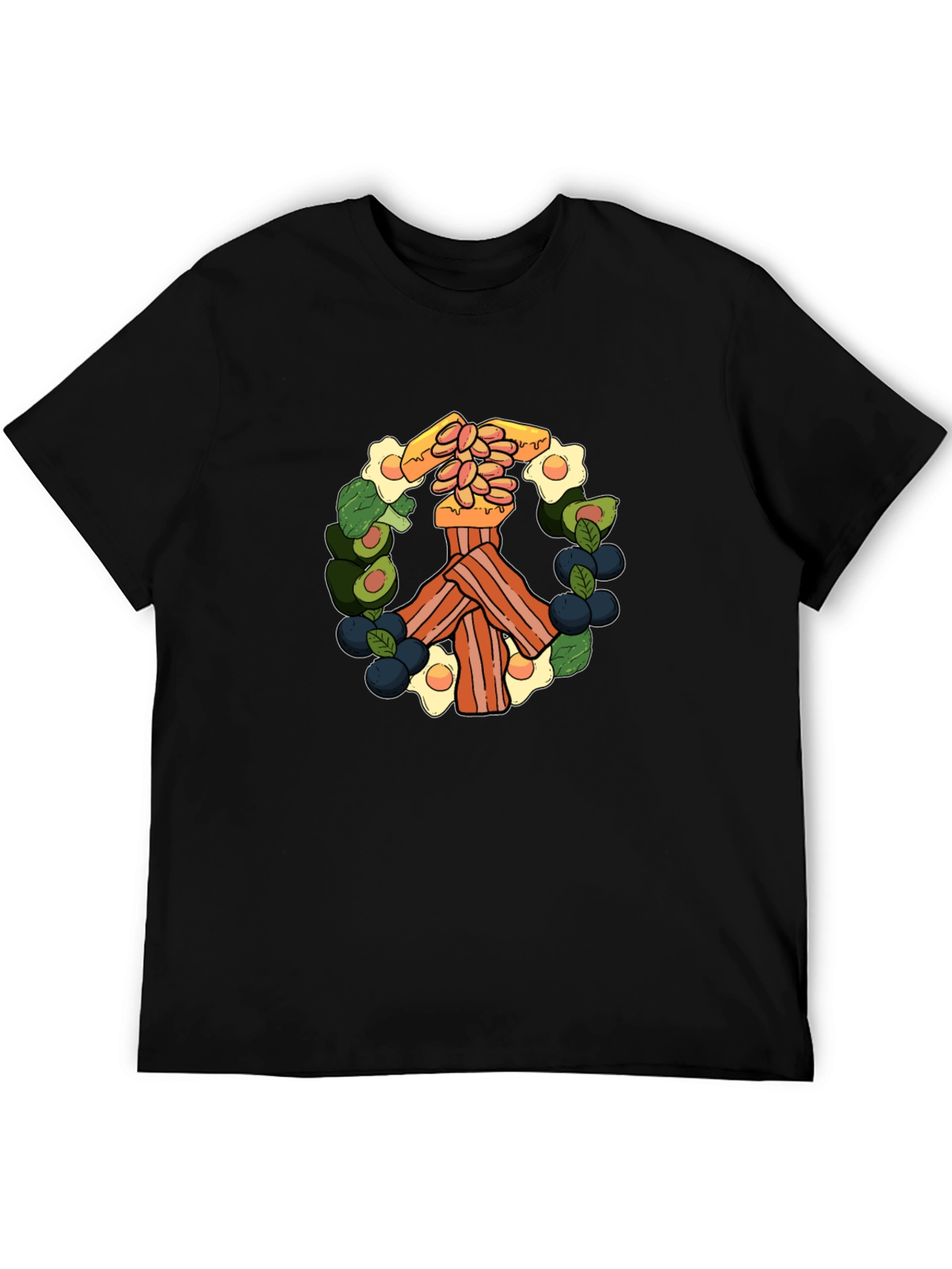 Breakfast Peace Sign T-Shirt - Foodie Tee