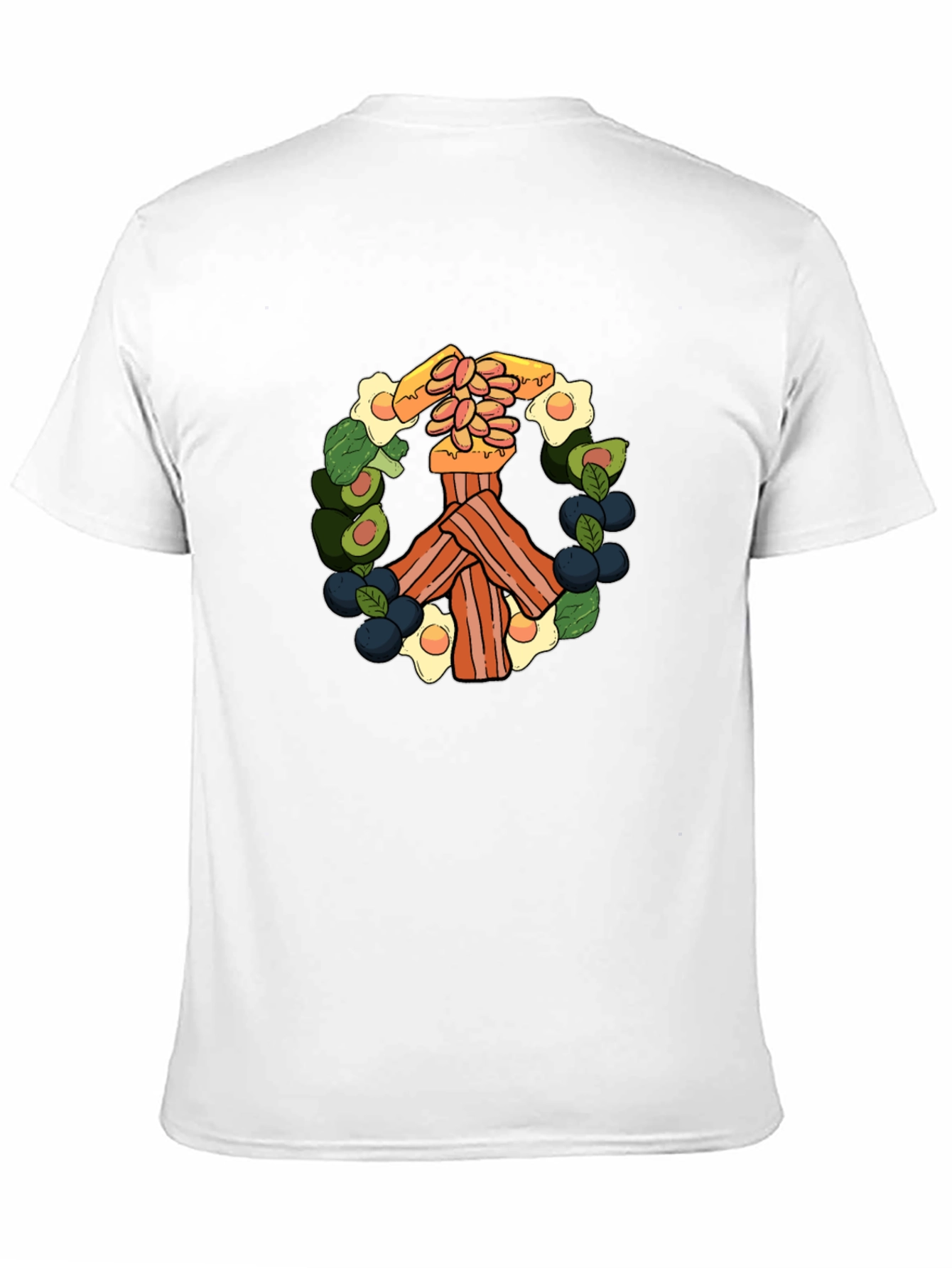 Breakfast Peace Sign T-Shirt - Foodie Tee