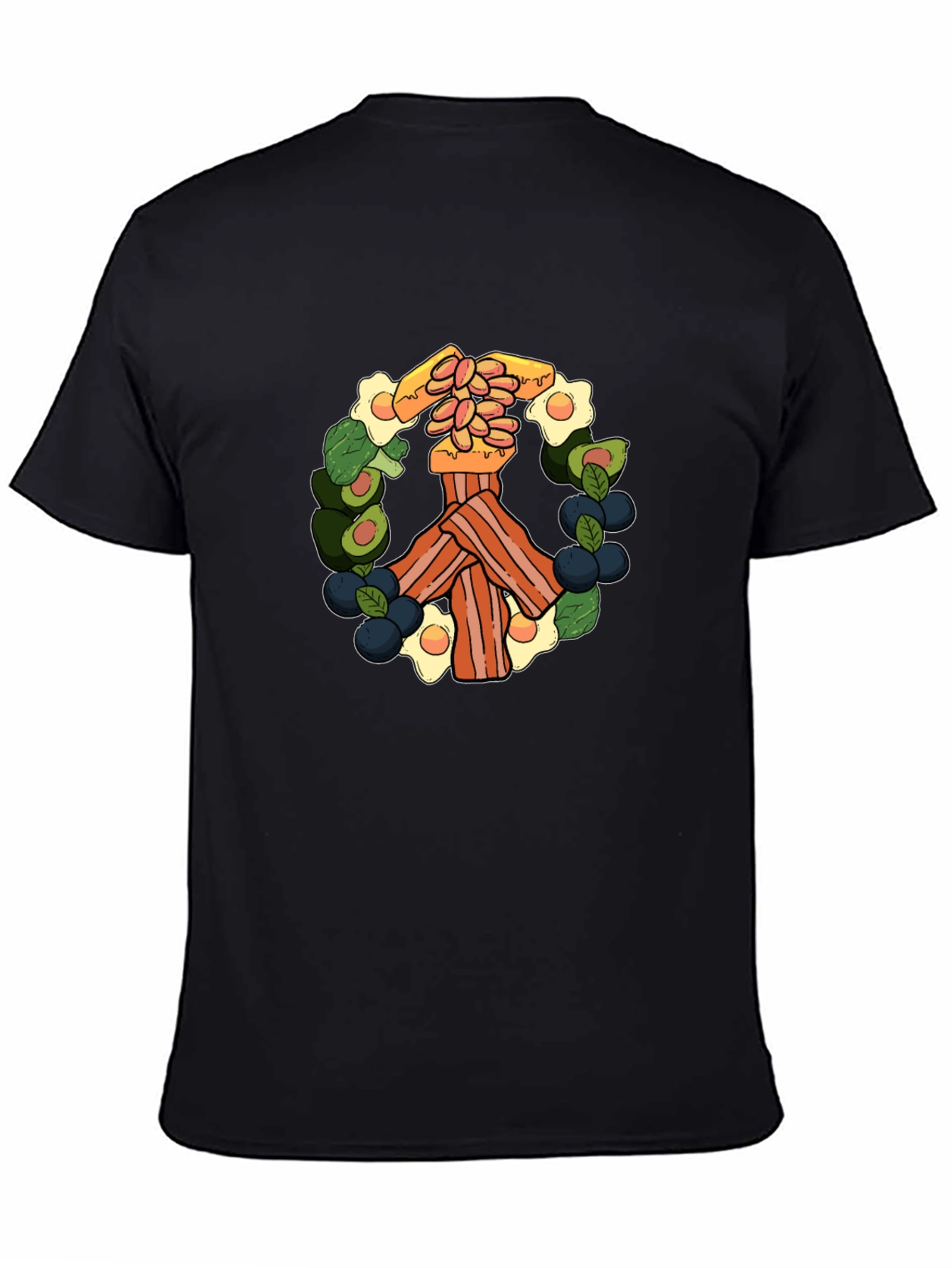 Breakfast Peace Sign T-Shirt - Foodie Tee