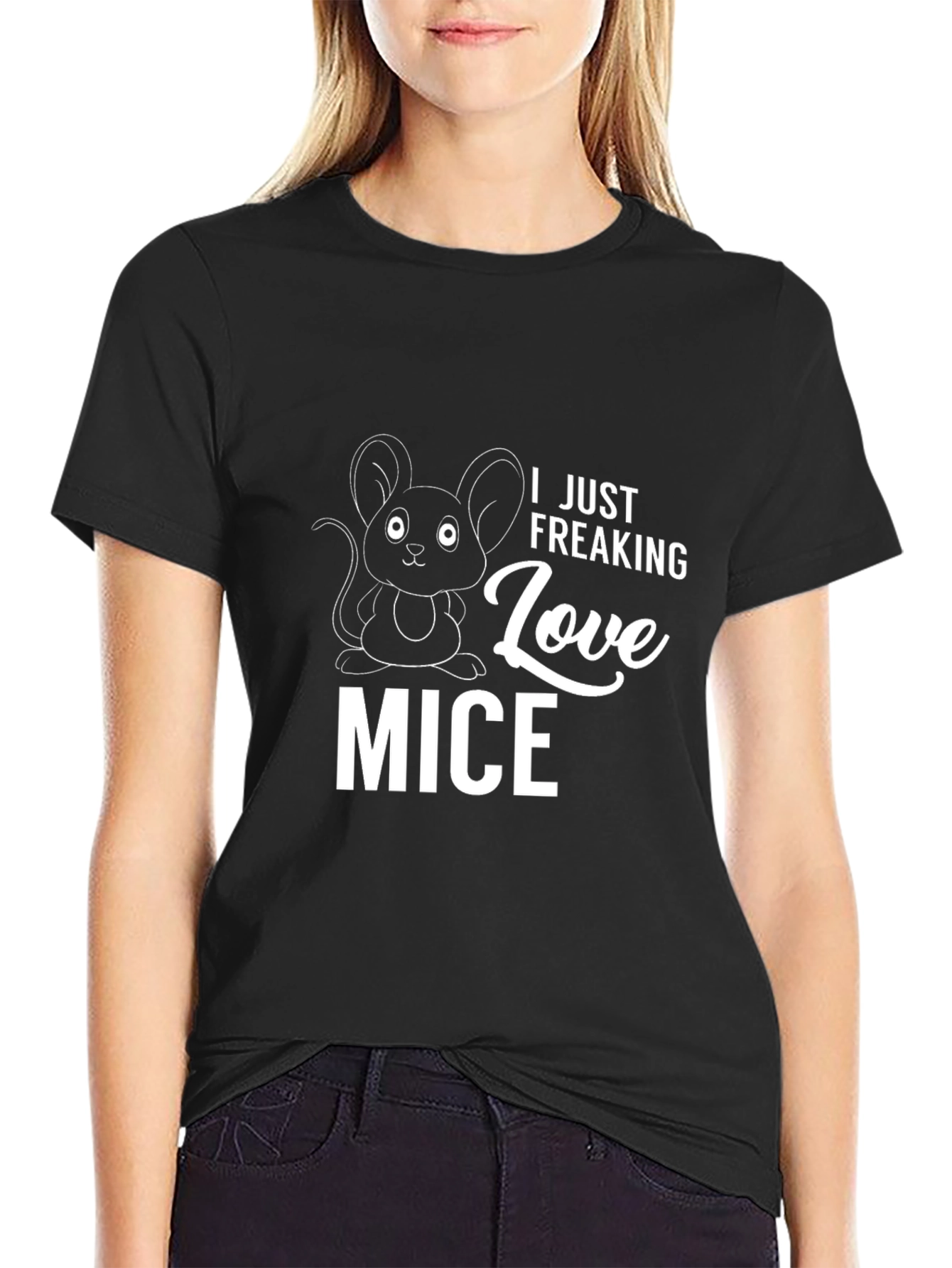 I Just Freaking Love Mice Graphic T-Shirt