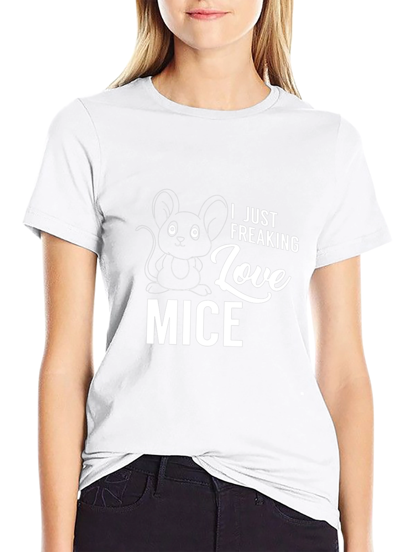 I Just Freaking Love Mice Graphic T-Shirt