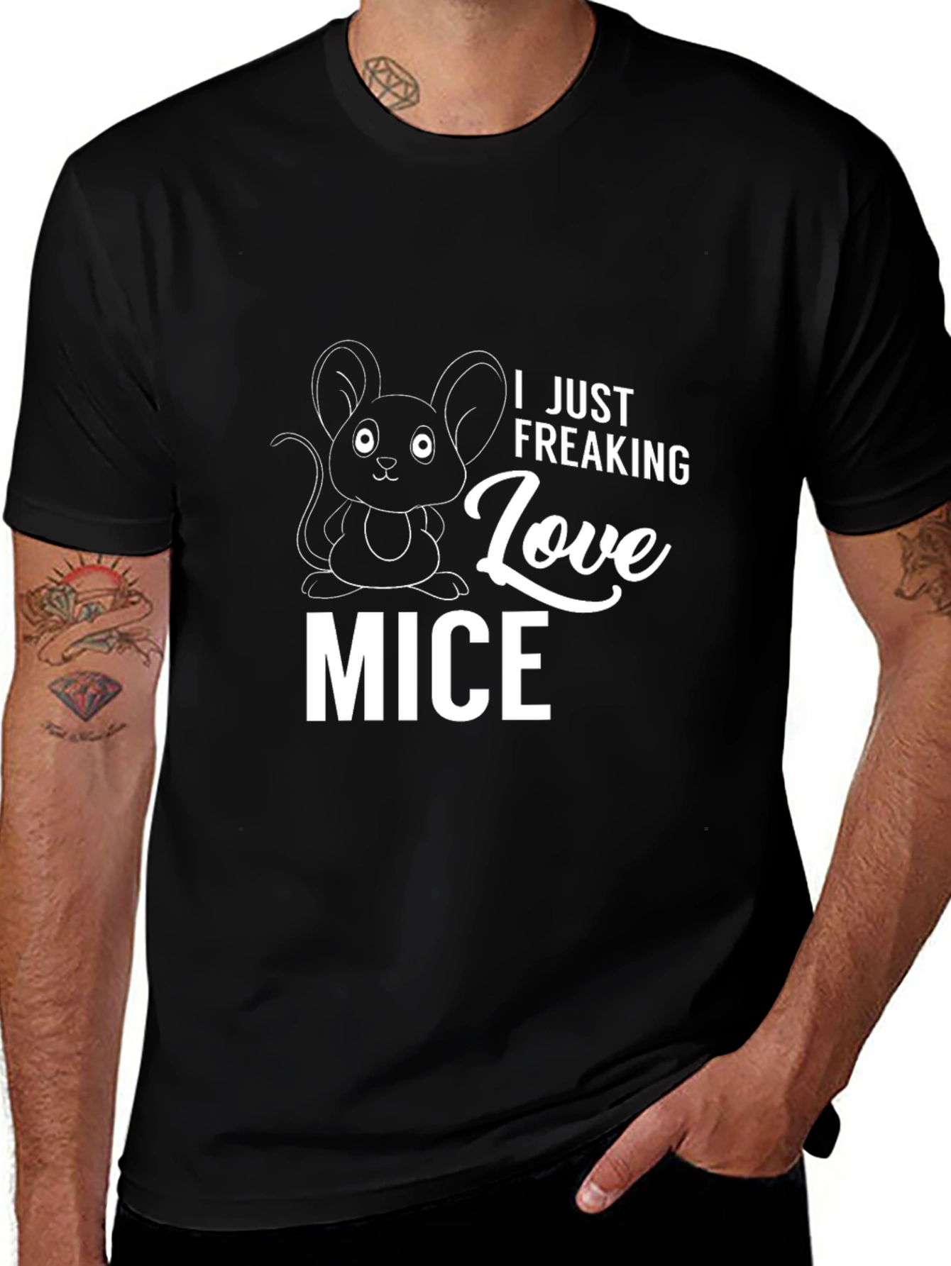 I Just Freaking Love Mice Graphic T-Shirt