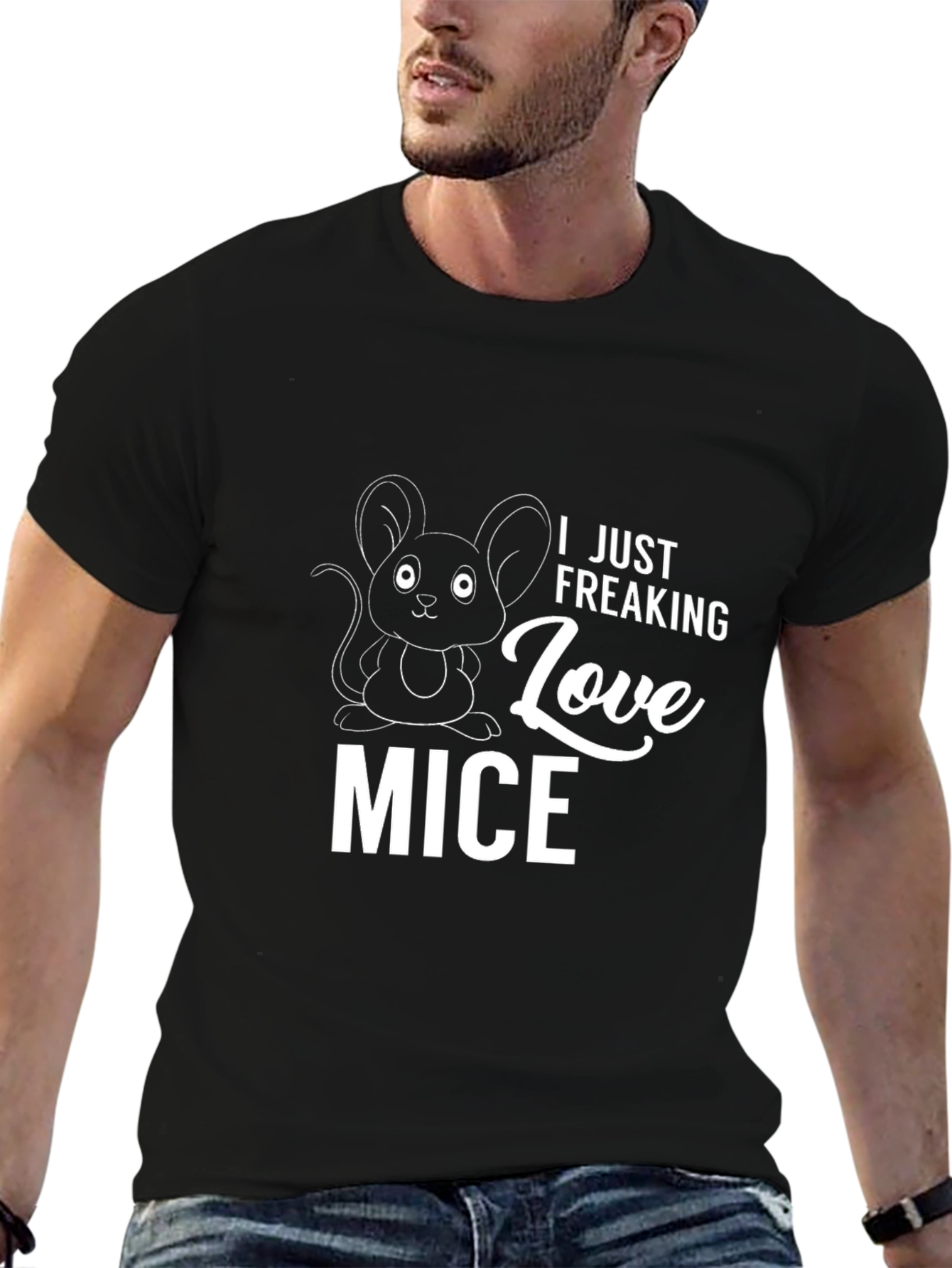 I Just Freaking Love Mice Graphic T-Shirt