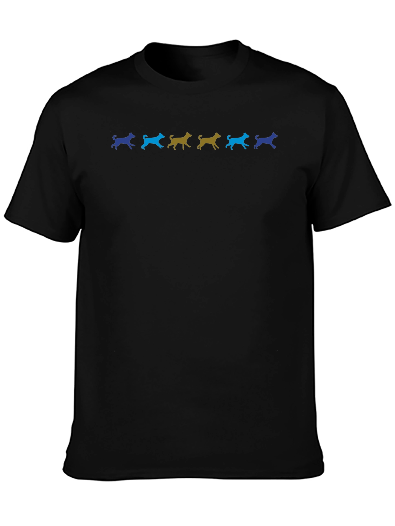 Dog Breed Silhouette Graphic Tee - Black