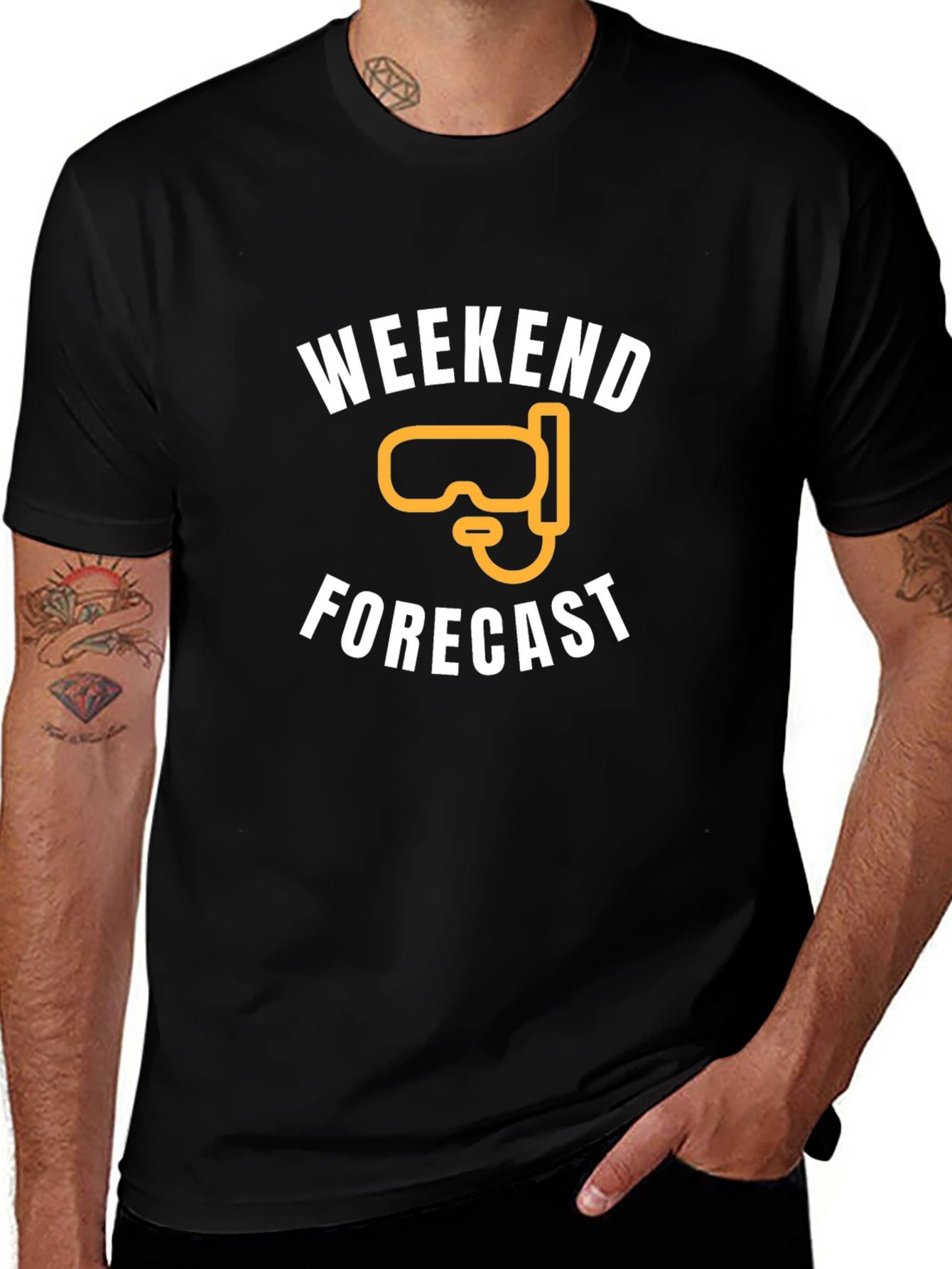 Weekend Forecast Snorkel T-Shirt - Black