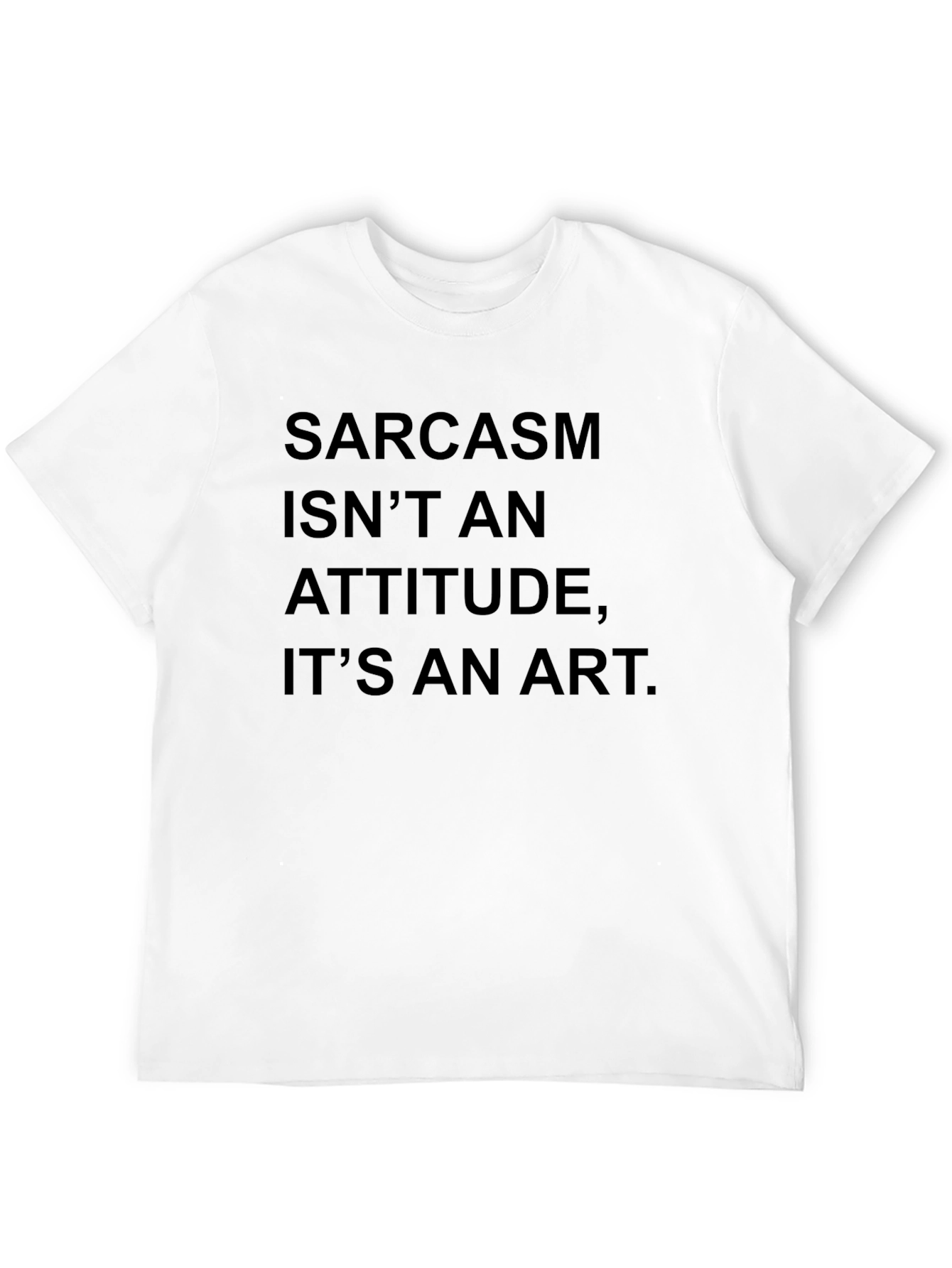 Sarcasm Art Black Graphic Tee