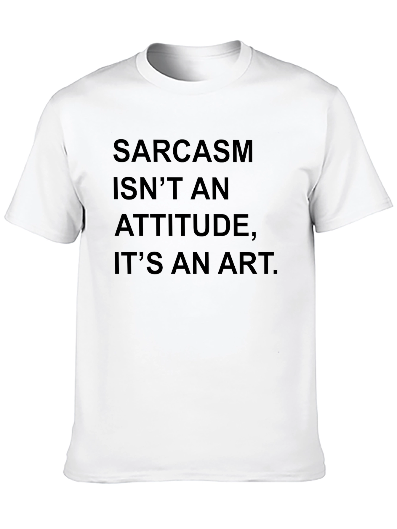 Sarcasm Art Black Graphic Tee