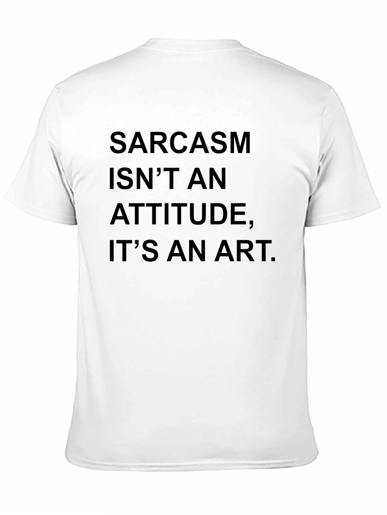 Sarcasm Art Black Graphic Tee