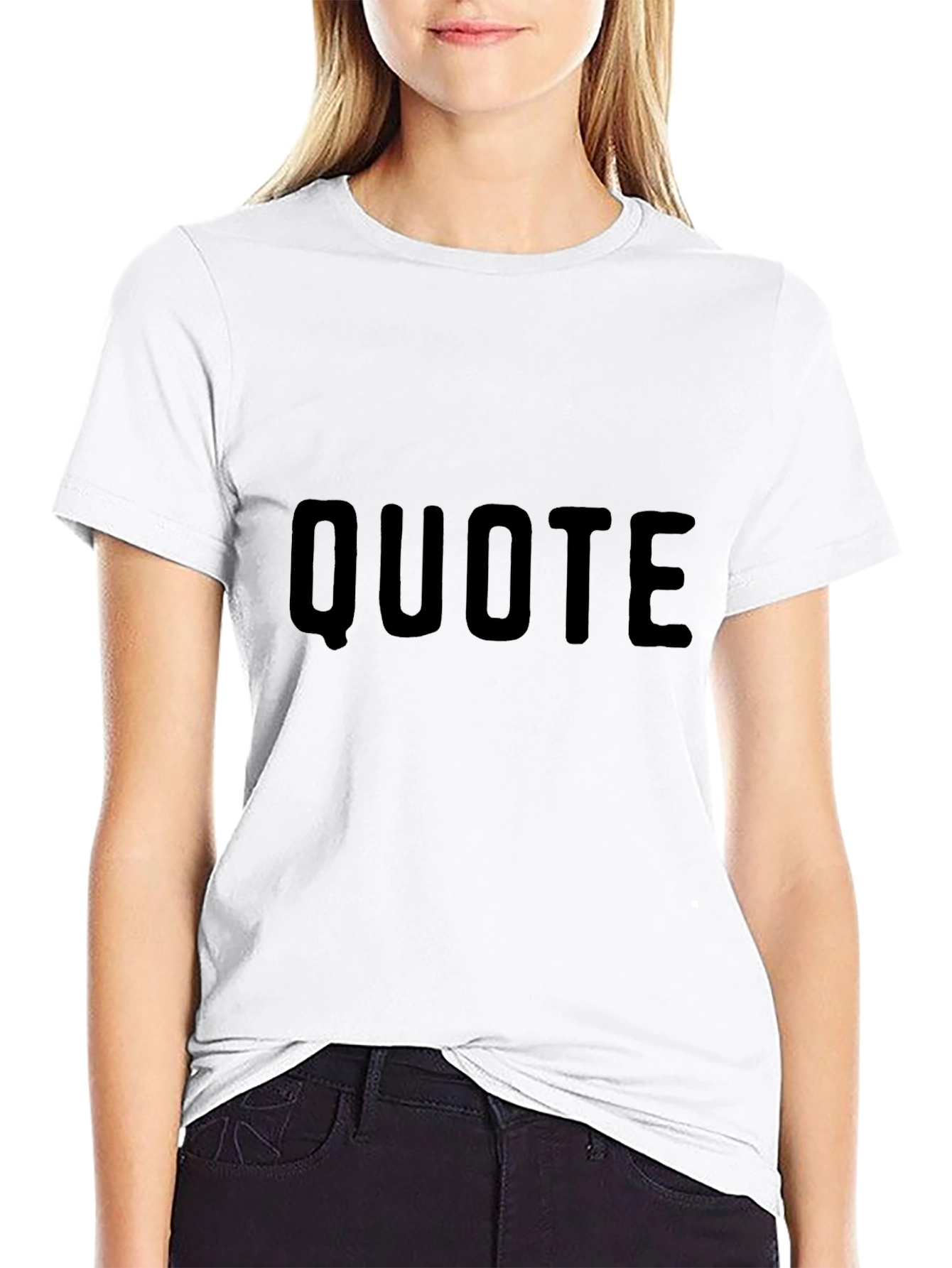 Mens Black Quote T-Shirt