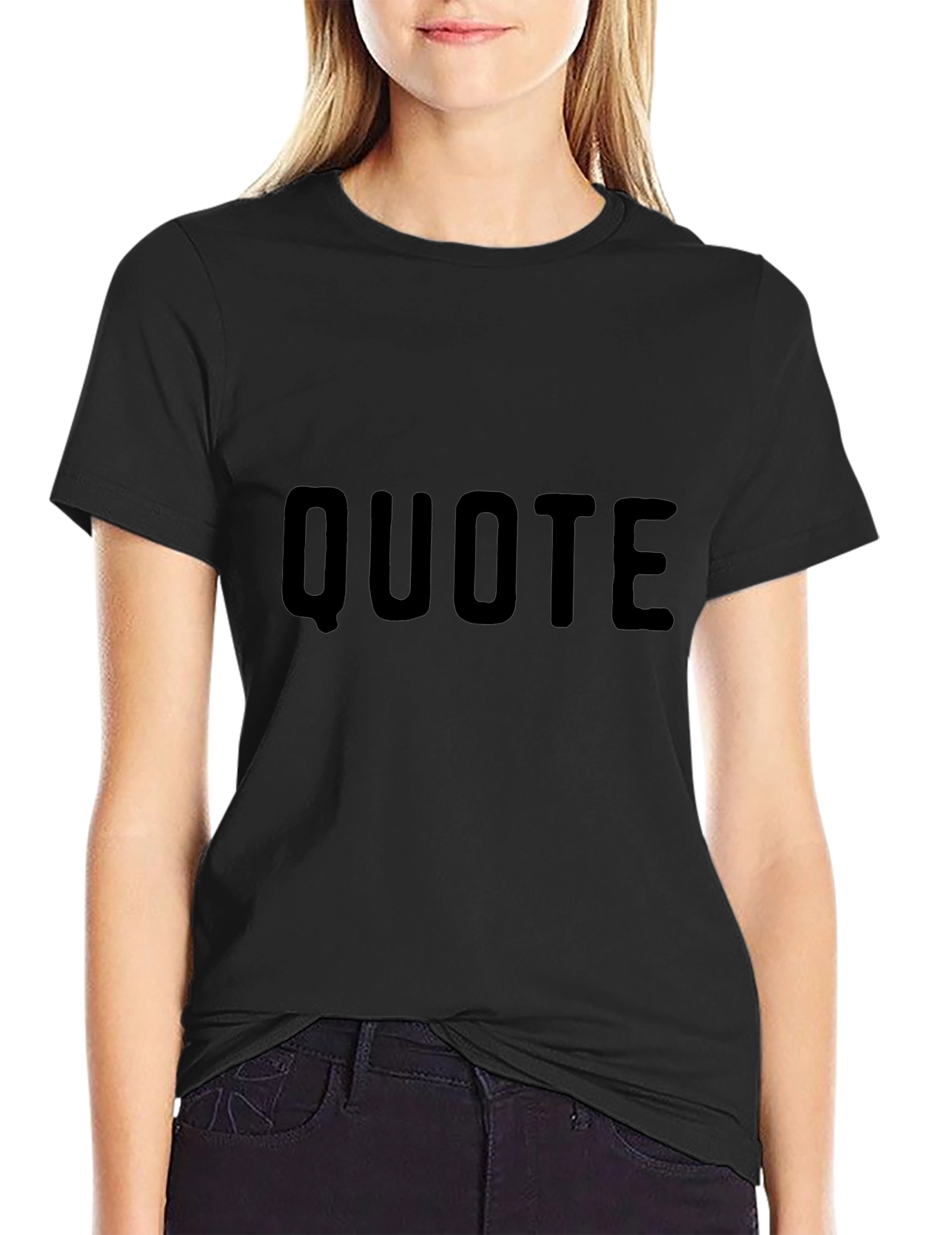 Mens Black Quote T-Shirt