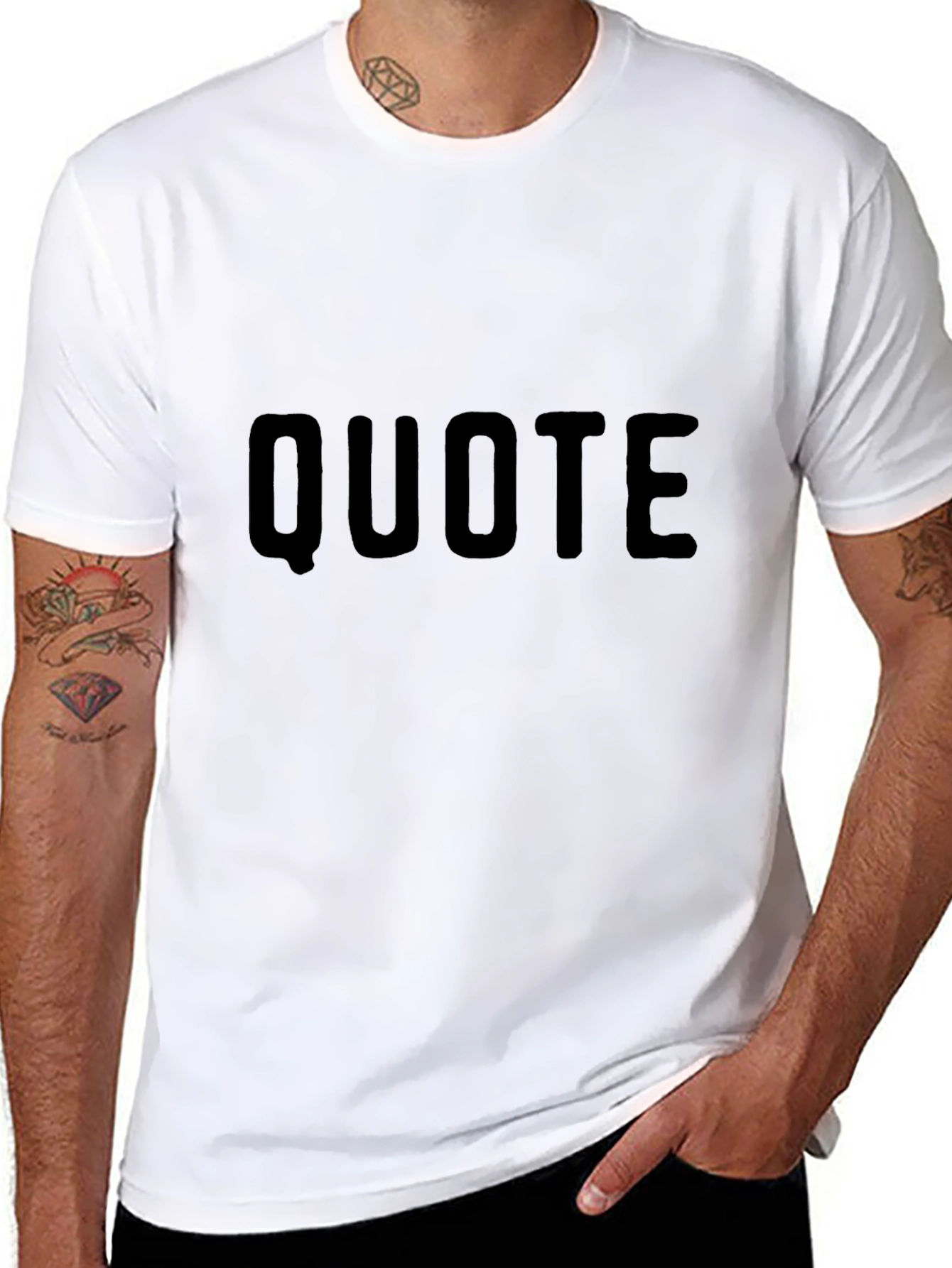Mens Black Quote T-Shirt