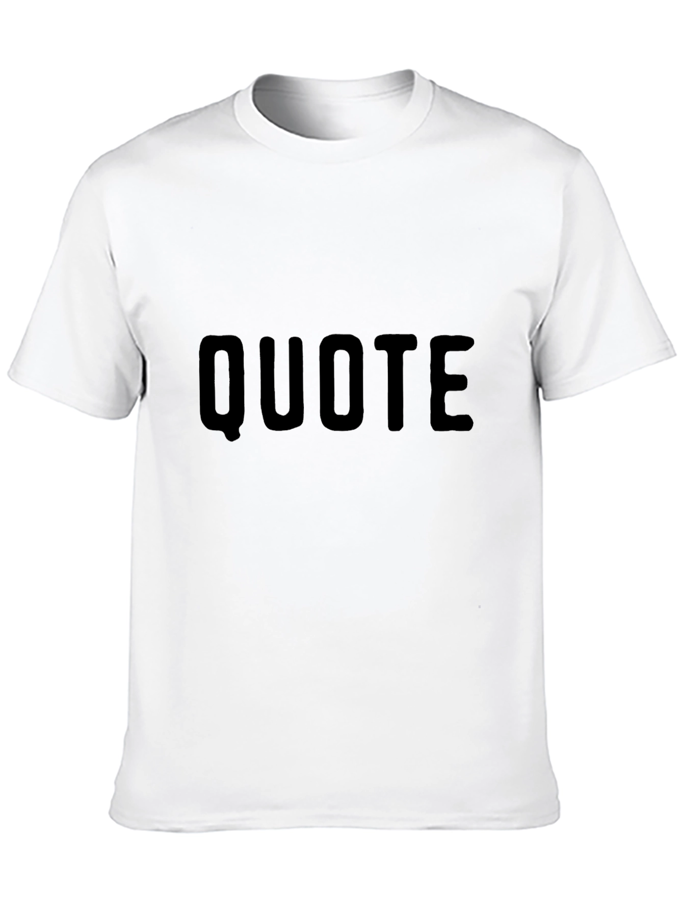 Mens Black Quote T-Shirt