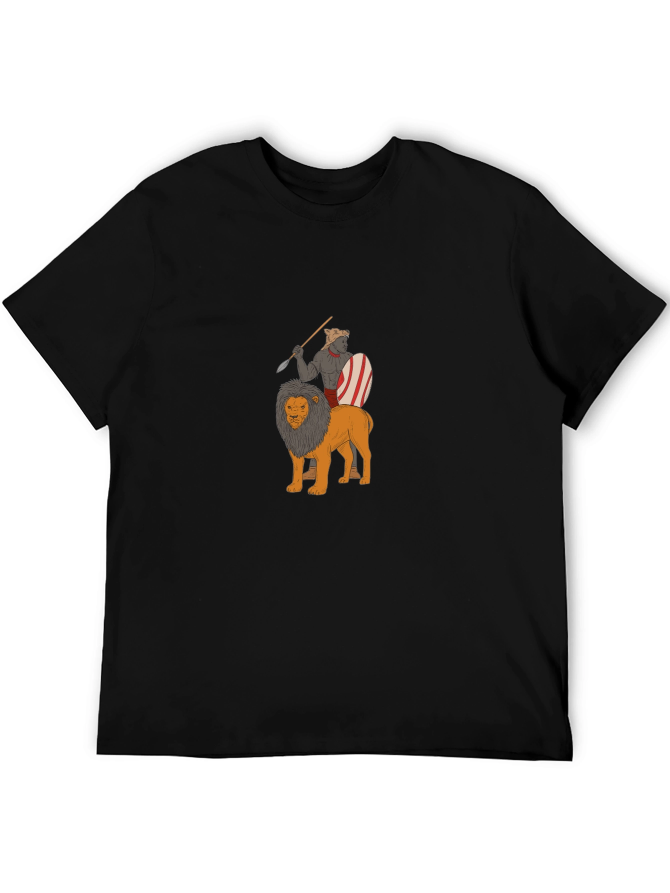Warrior Riding Lion Graphic Tee