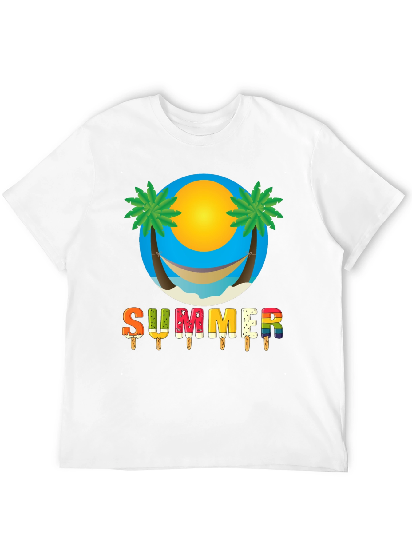 Summer Hammock Beach Graphic T-Shirt