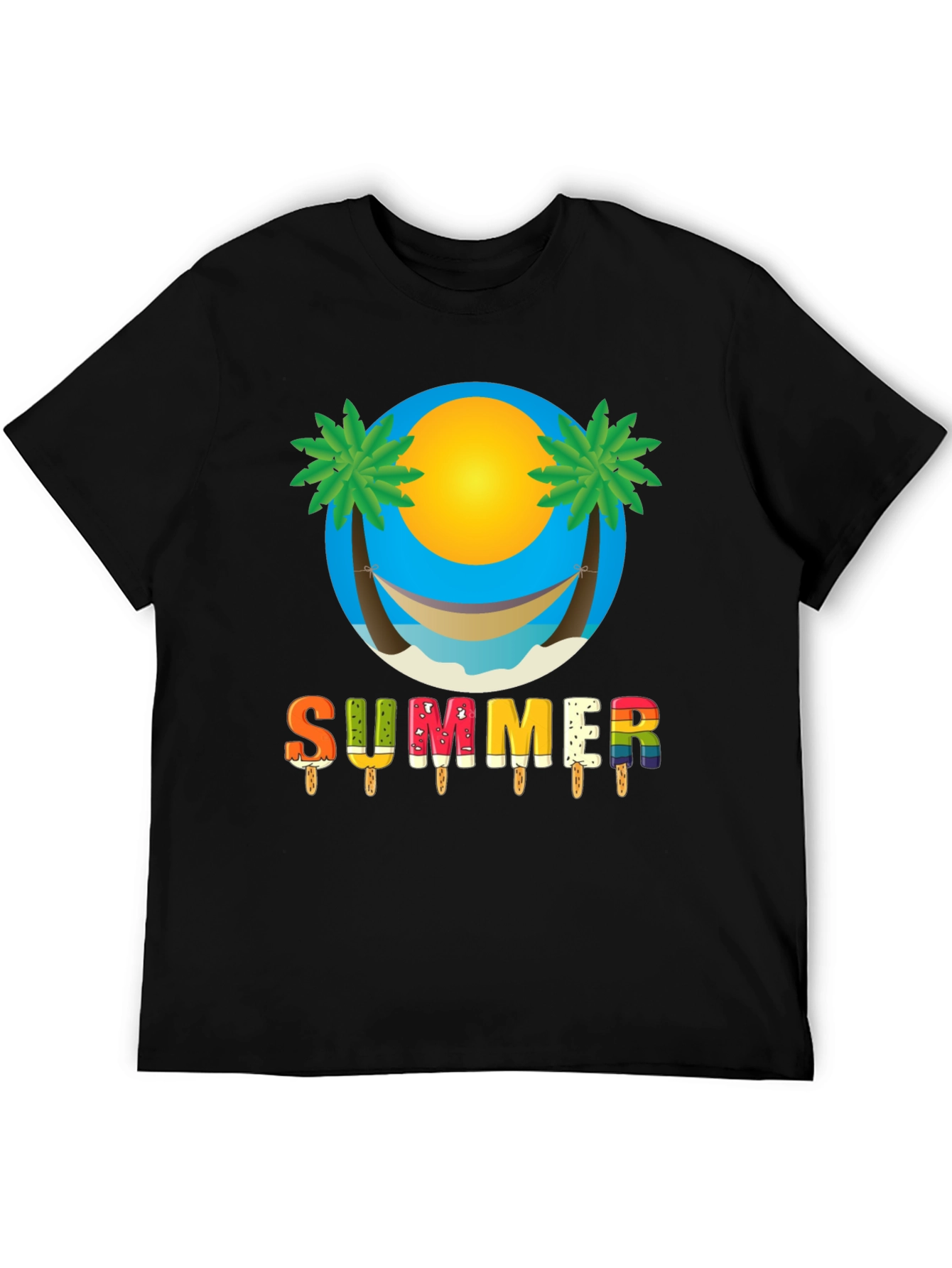 Summer Hammock Beach Graphic T-Shirt