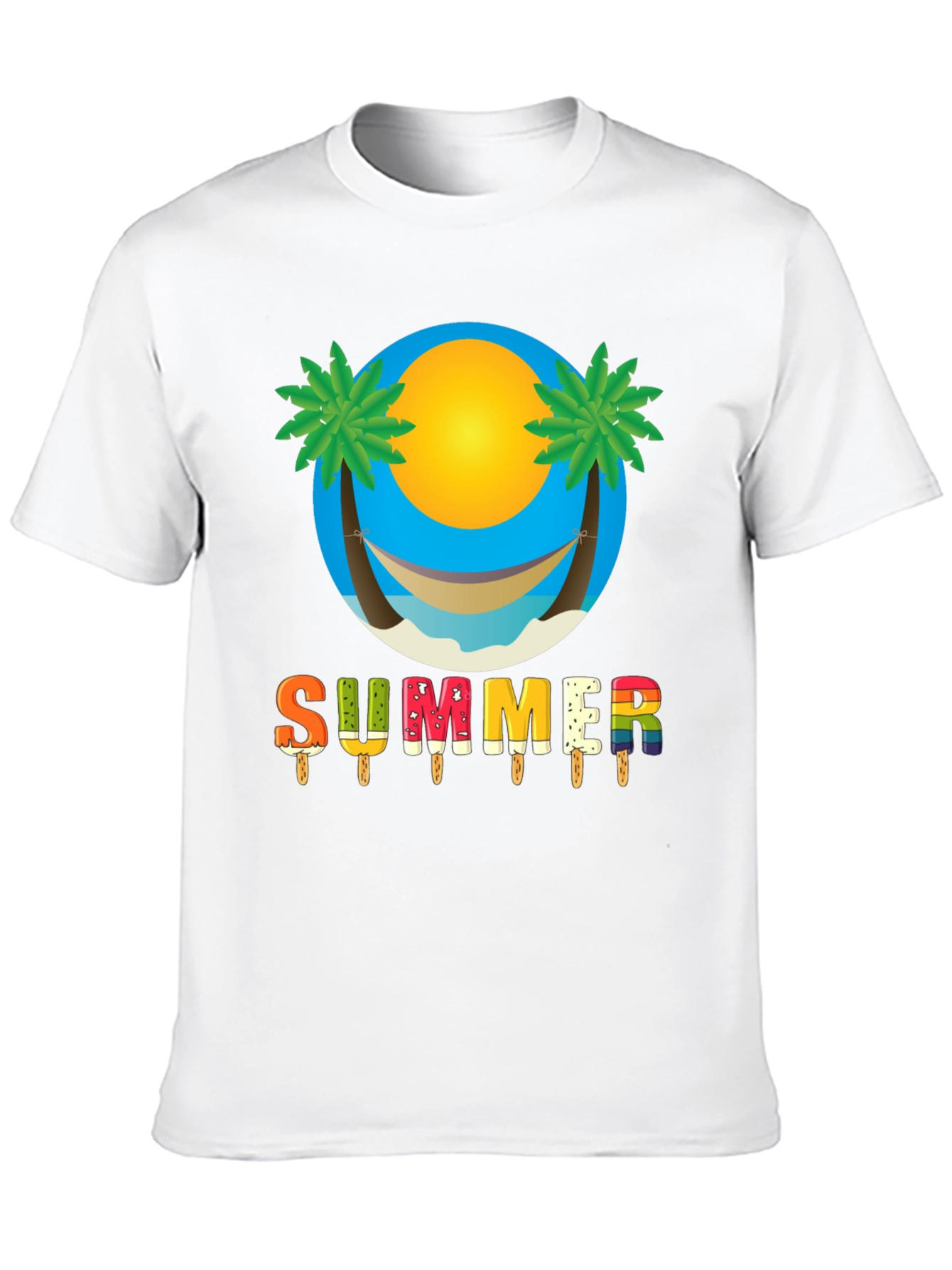 Summer Hammock Beach Graphic T-Shirt