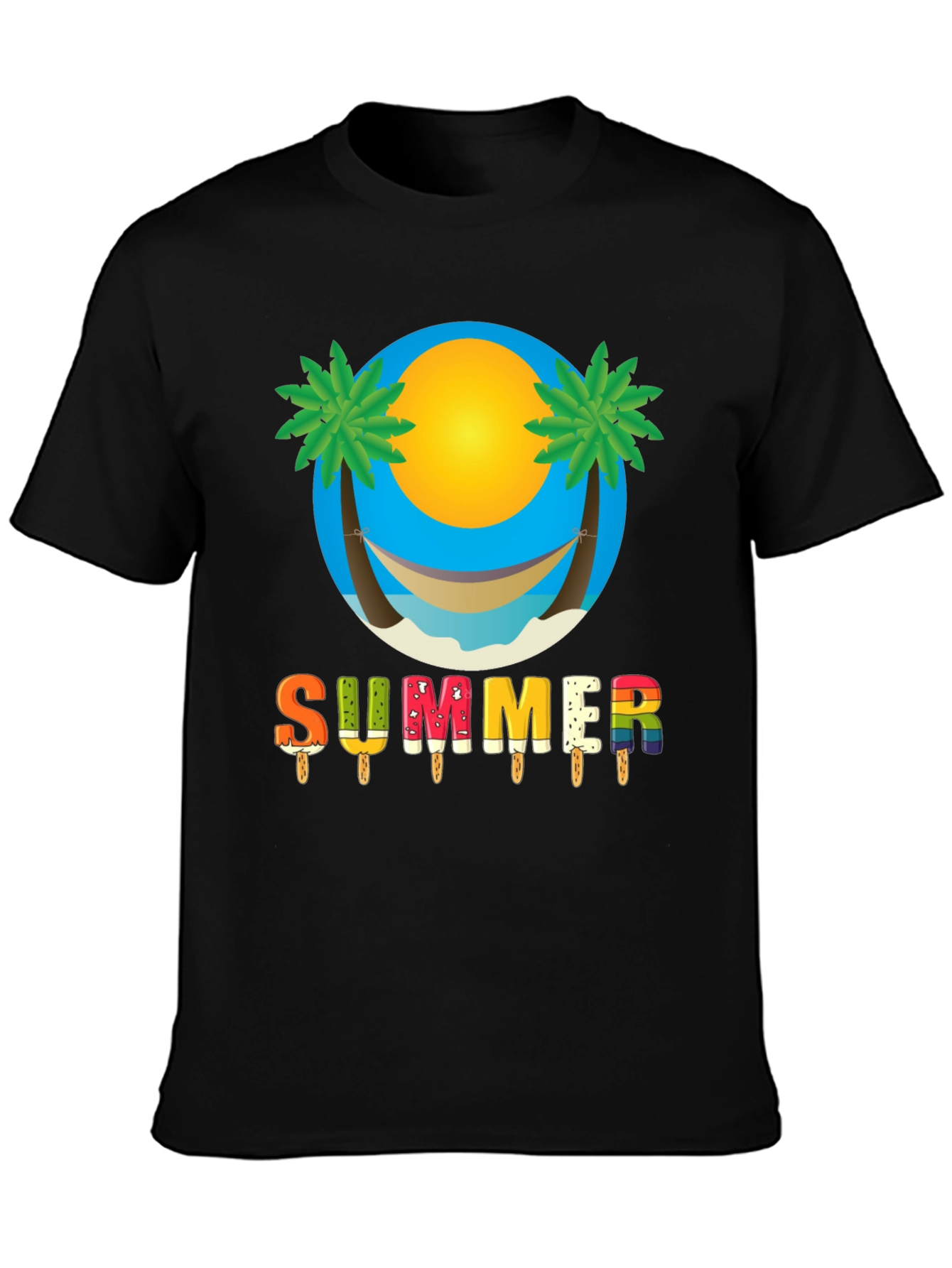 Summer Hammock Beach Graphic T-Shirt