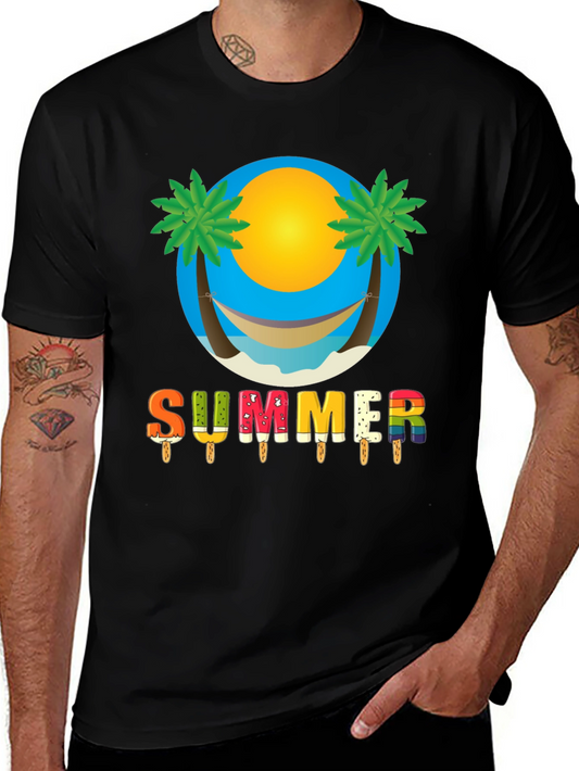 Summer Hammock Beach Graphic T-Shirt