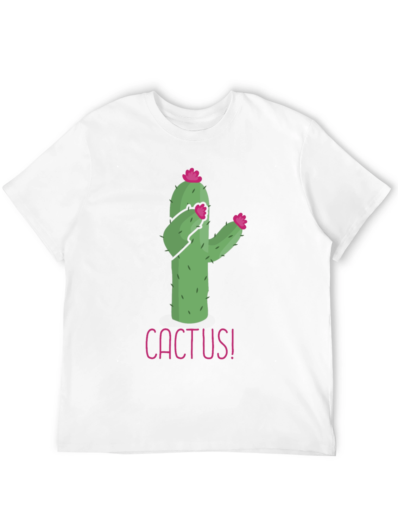 Funny Cactus Graphic Tee - Black T-Shirt