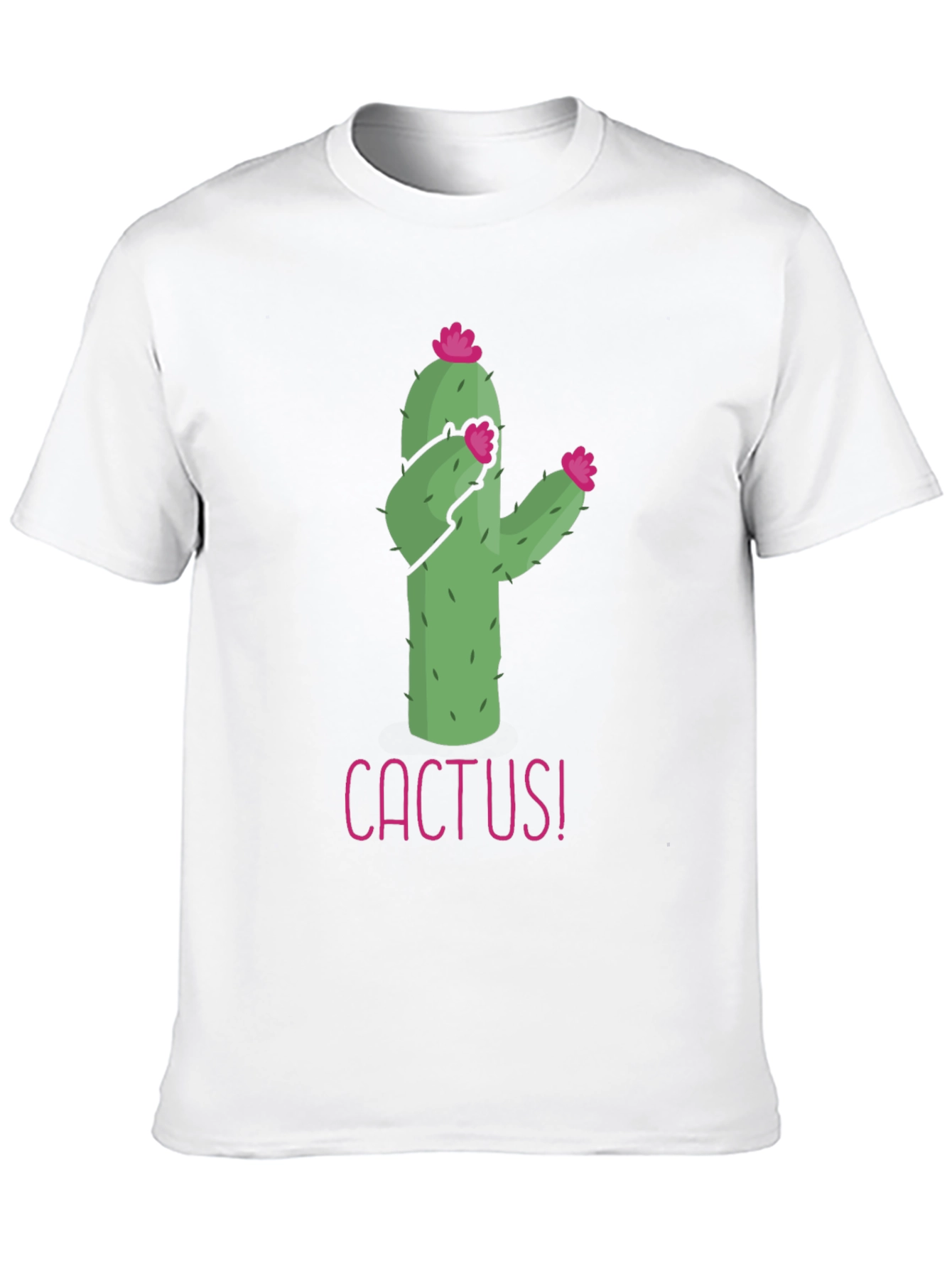 Funny Cactus Graphic Tee - Black T-Shirt