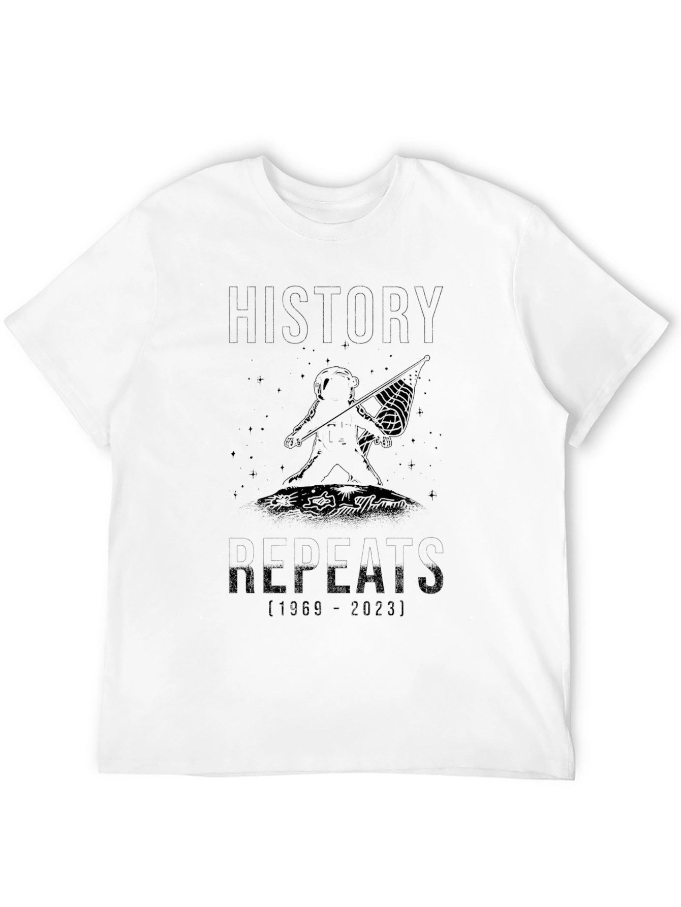 History Repeats T-Shirt - Black Graphic Tee