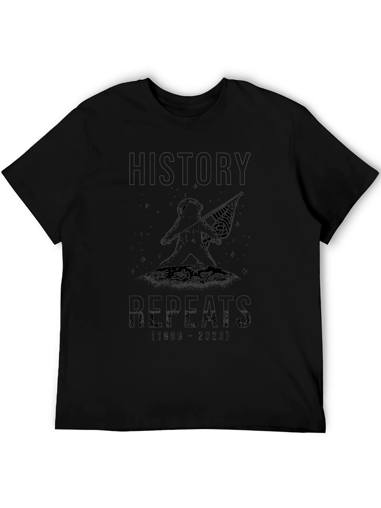 History Repeats T-Shirt - Black Graphic Tee